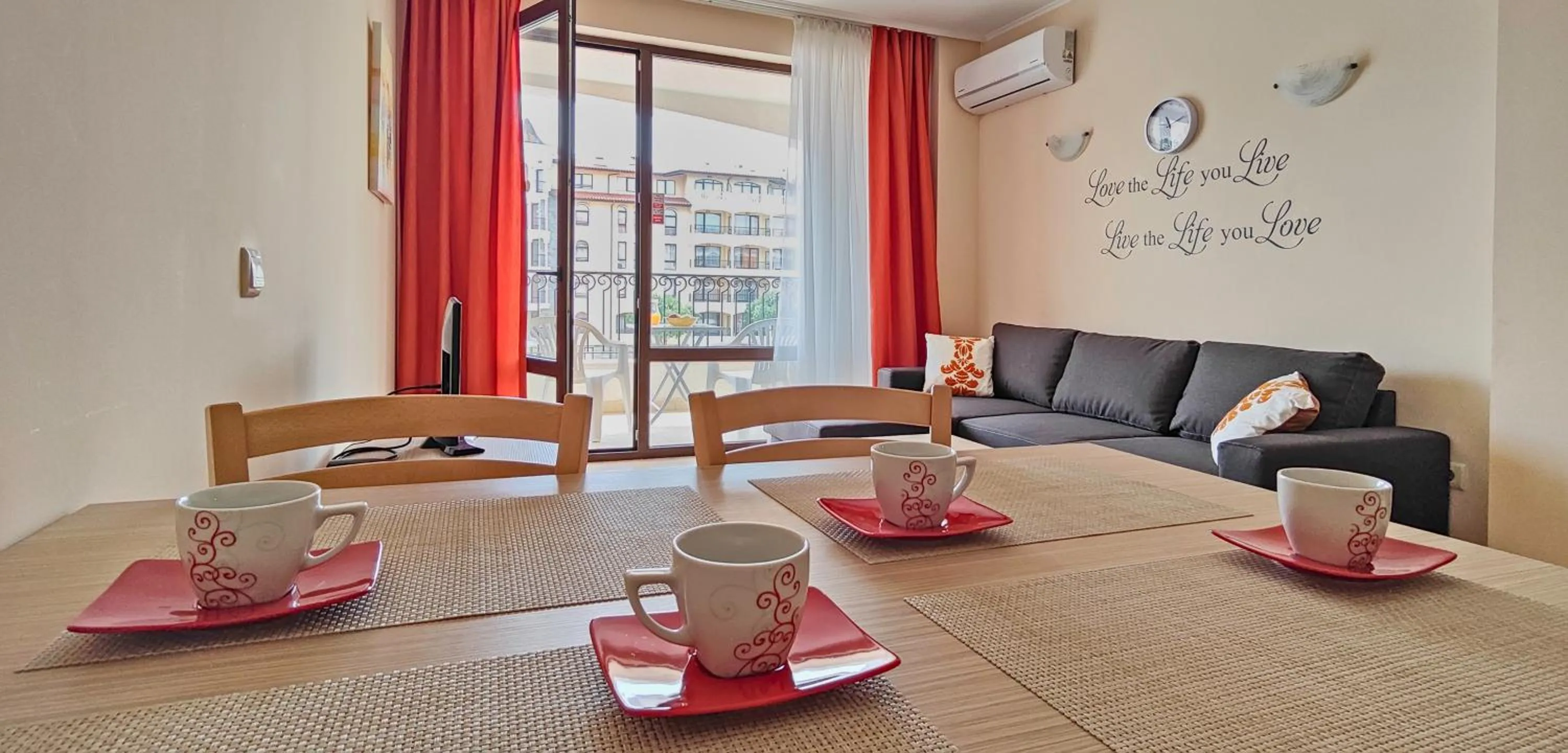 Living room in Royal Sun Apartments