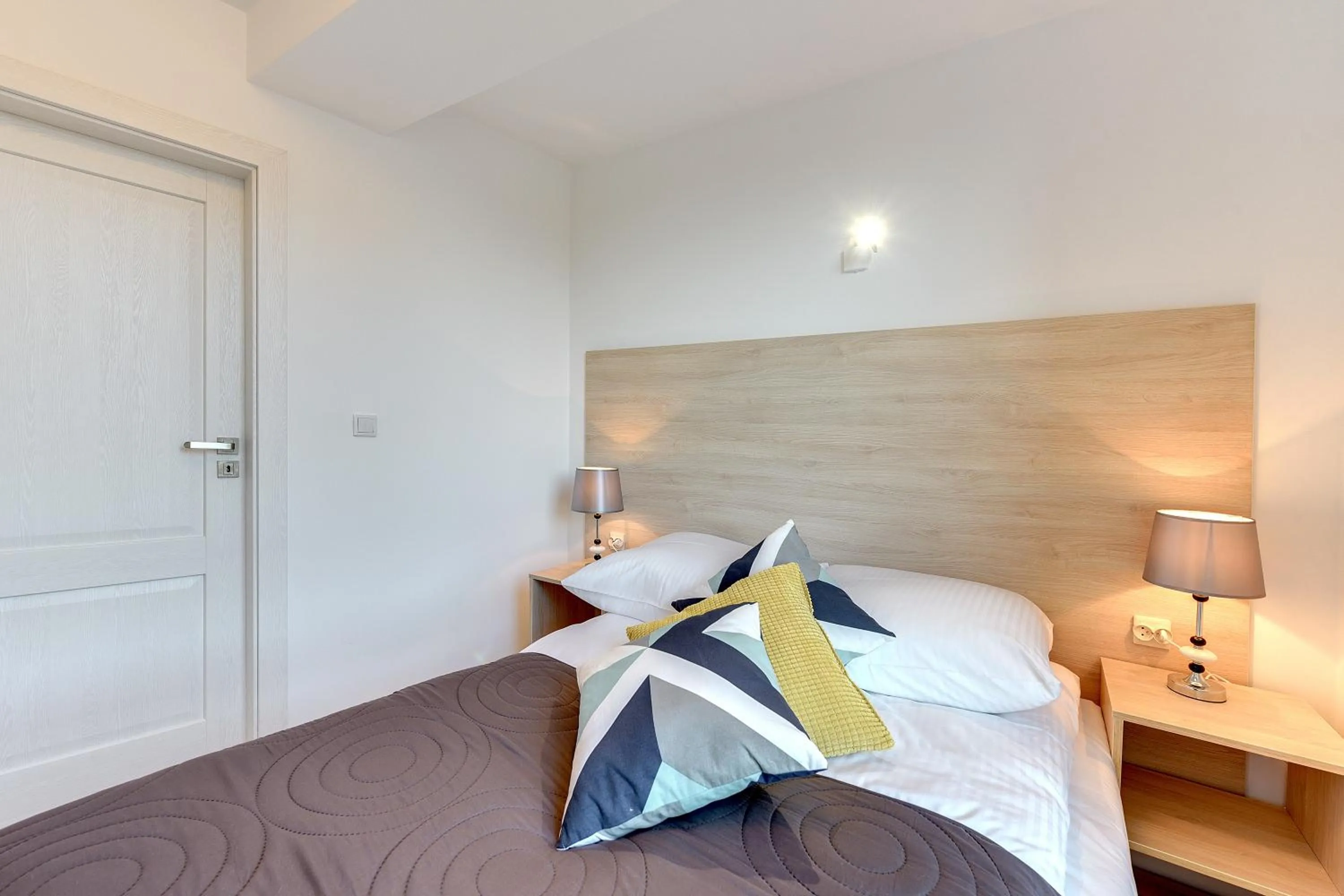 Bed in Chrobry Apartamenty Gdańsk Grodzka 10