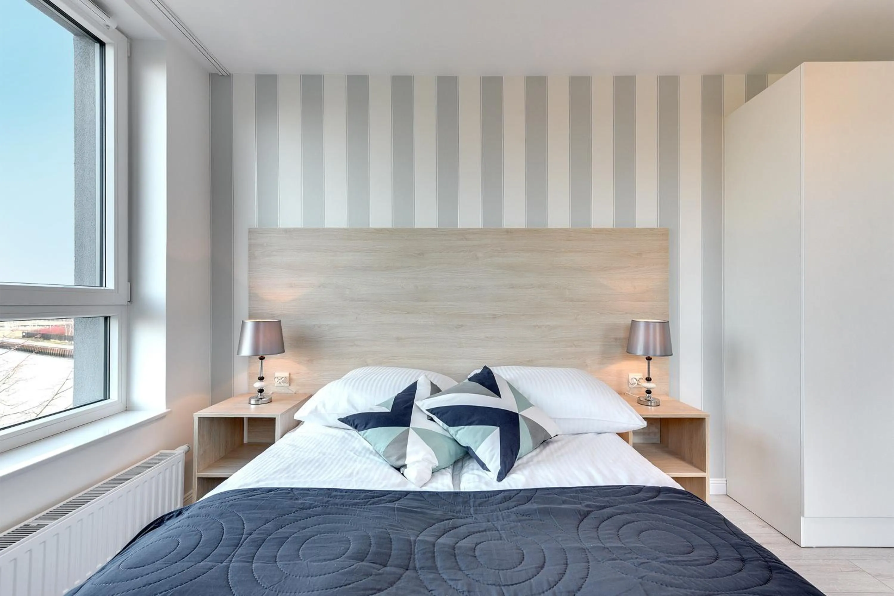 Bed in Chrobry Apartamenty Gdańsk Grodzka 10