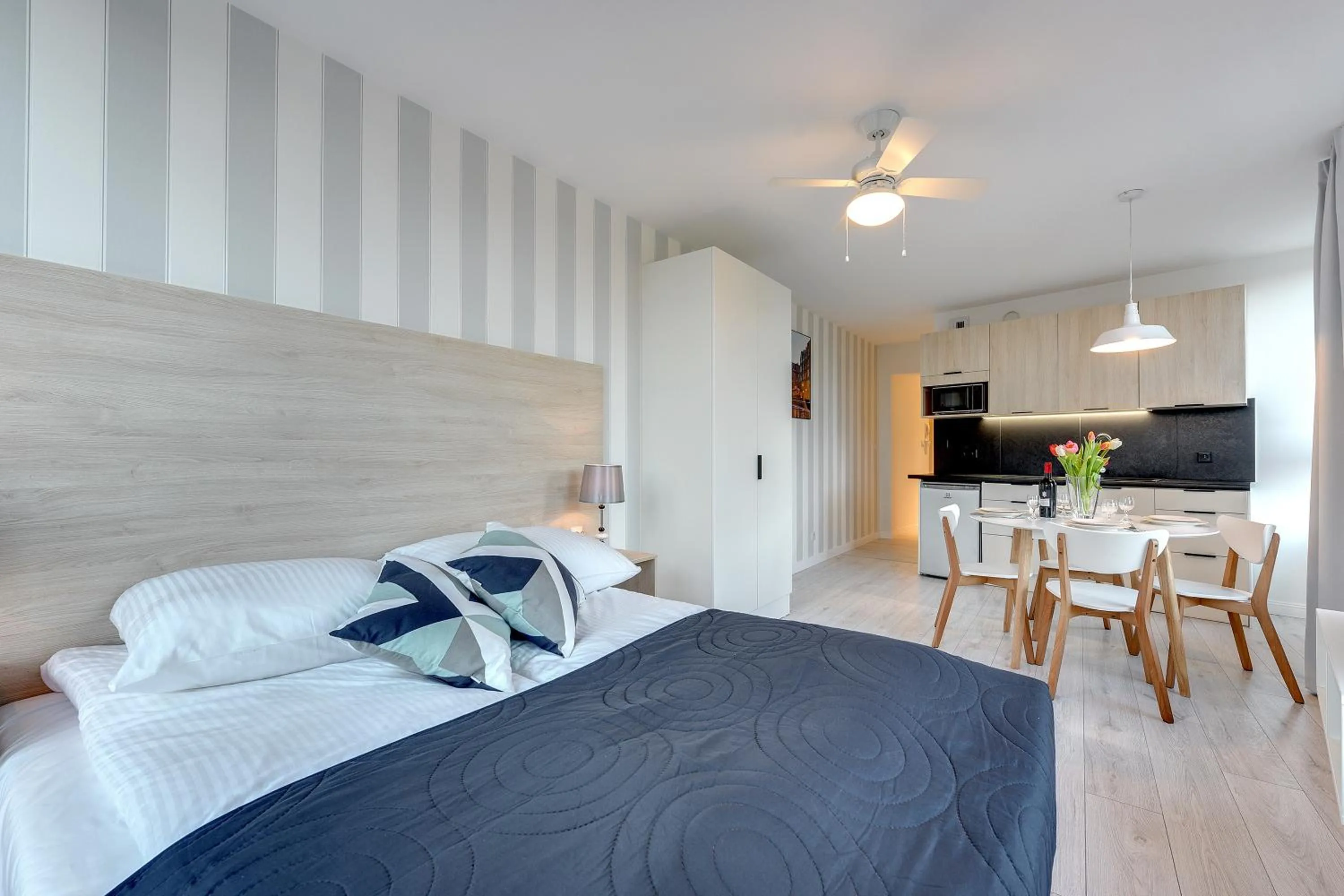 Bed in Chrobry Apartamenty Gdańsk Grodzka 10