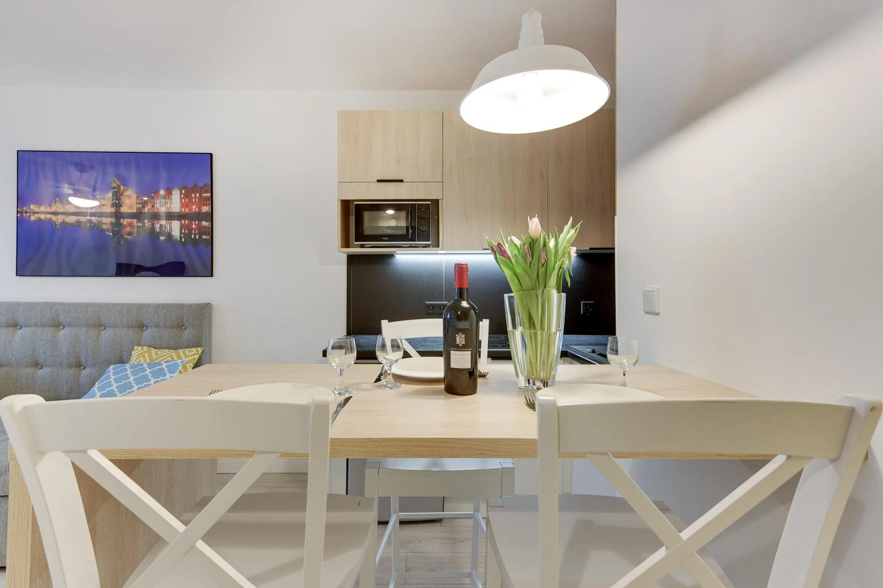 Kitchen or kitchenette in Chrobry Apartamenty Gdańsk Grodzka 10