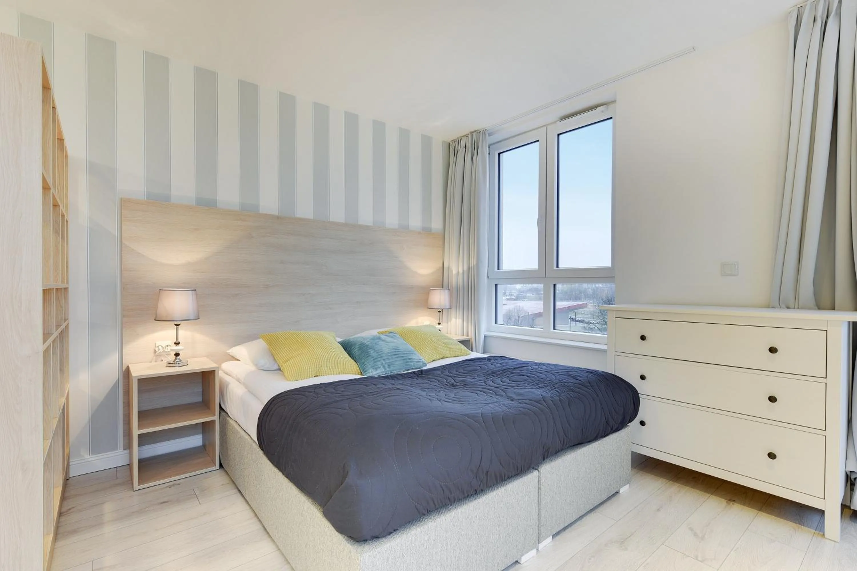 Bed in Chrobry Apartamenty Gdańsk Grodzka 10