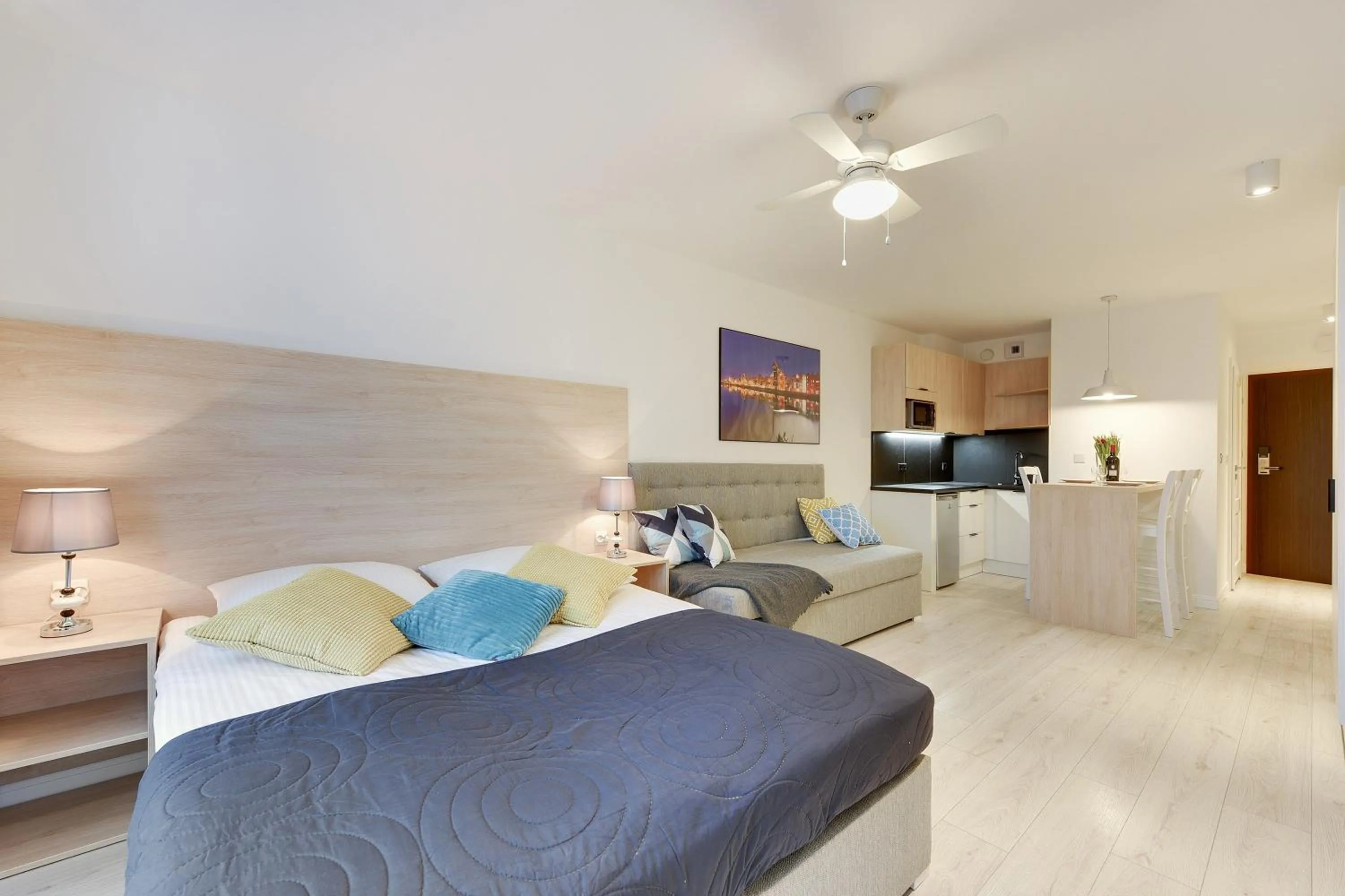 Bed in Chrobry Apartamenty Gdańsk Grodzka 10