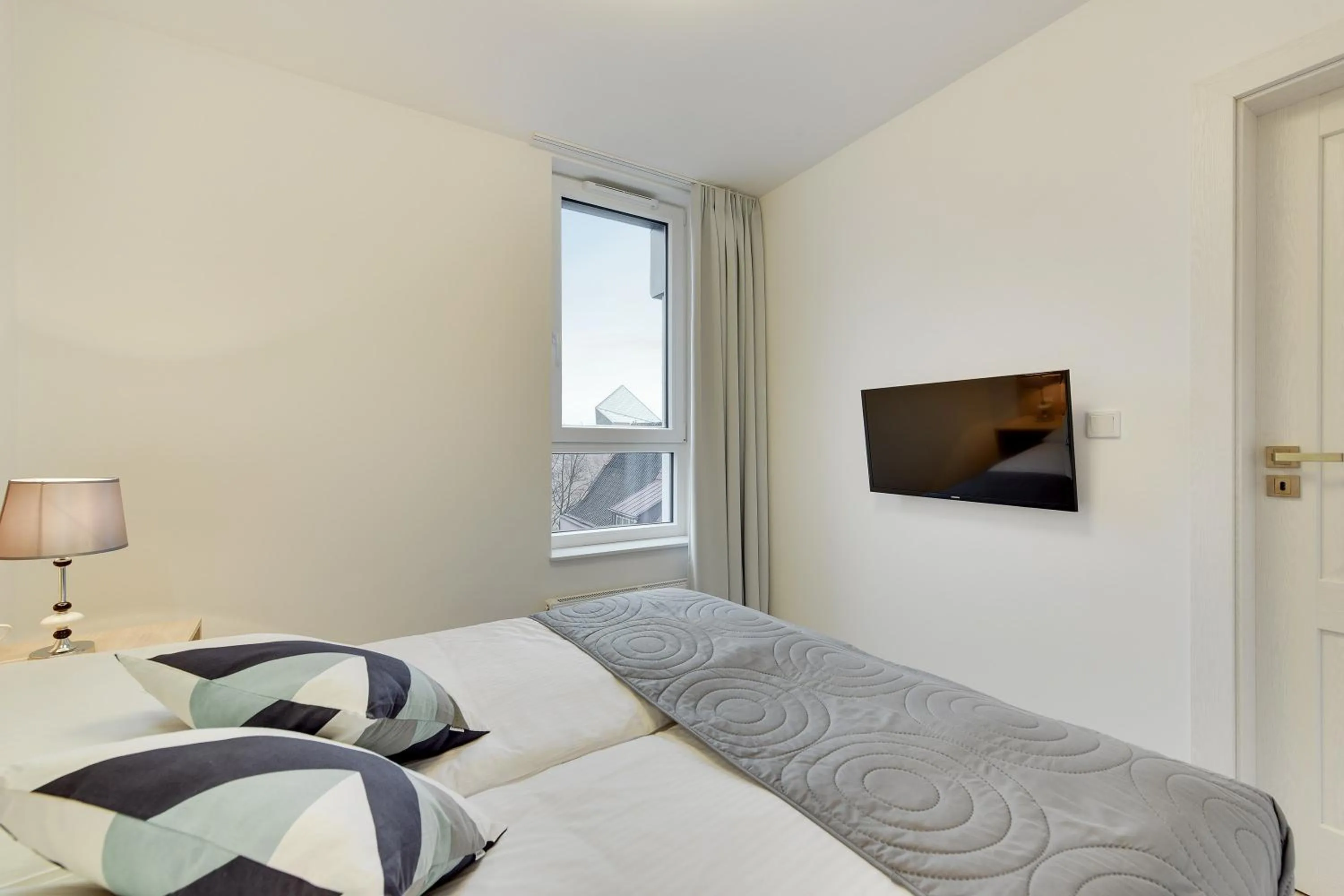 Bed in Chrobry Apartamenty Gdańsk Grodzka 10