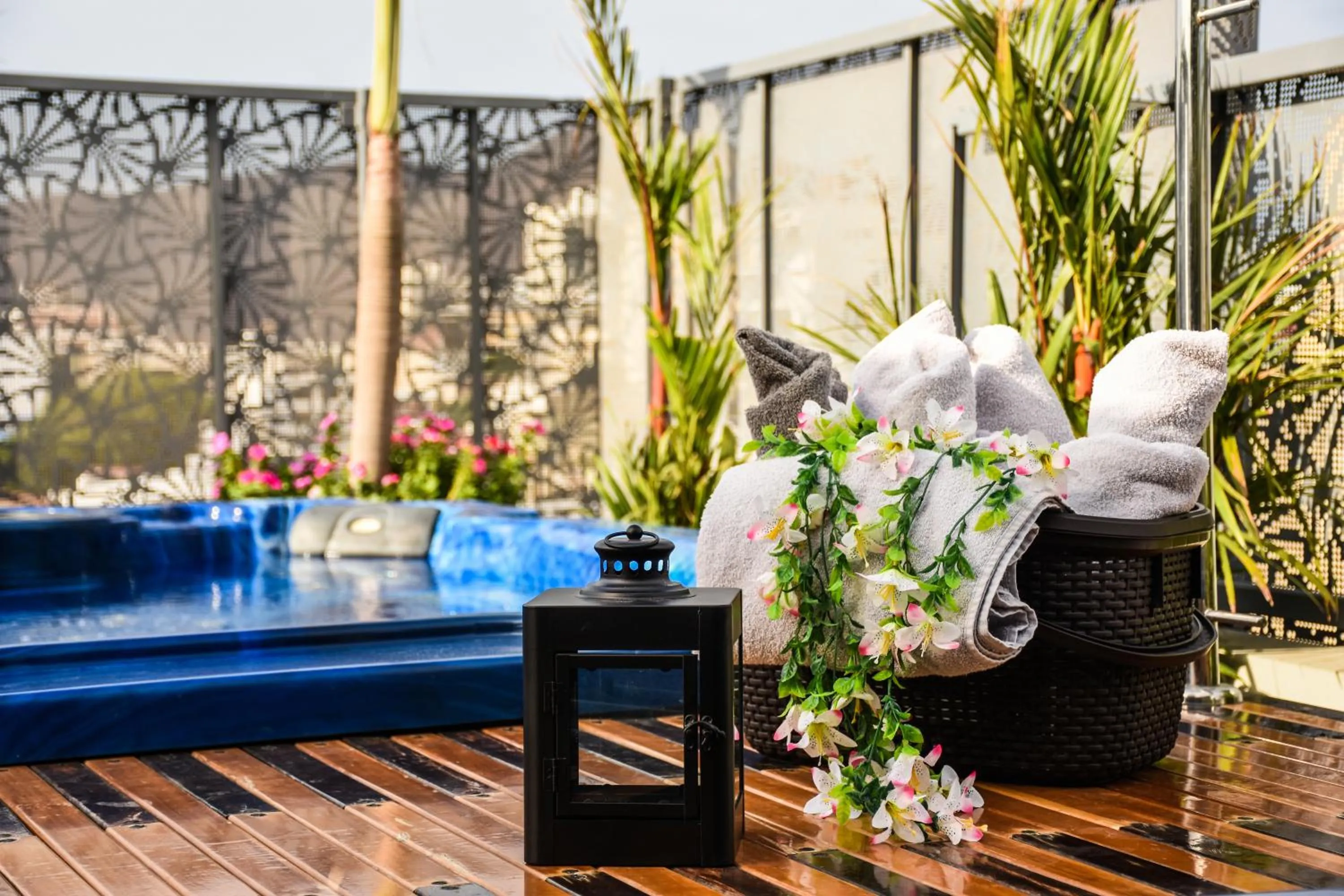 Garden in Hotel Perla Suite Santa Marta