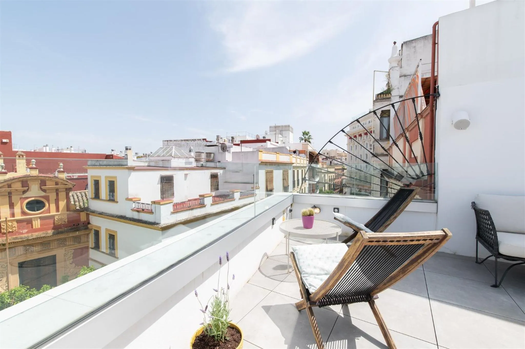 Balcony/Terrace in U-Sense For You Hostel Sevilla