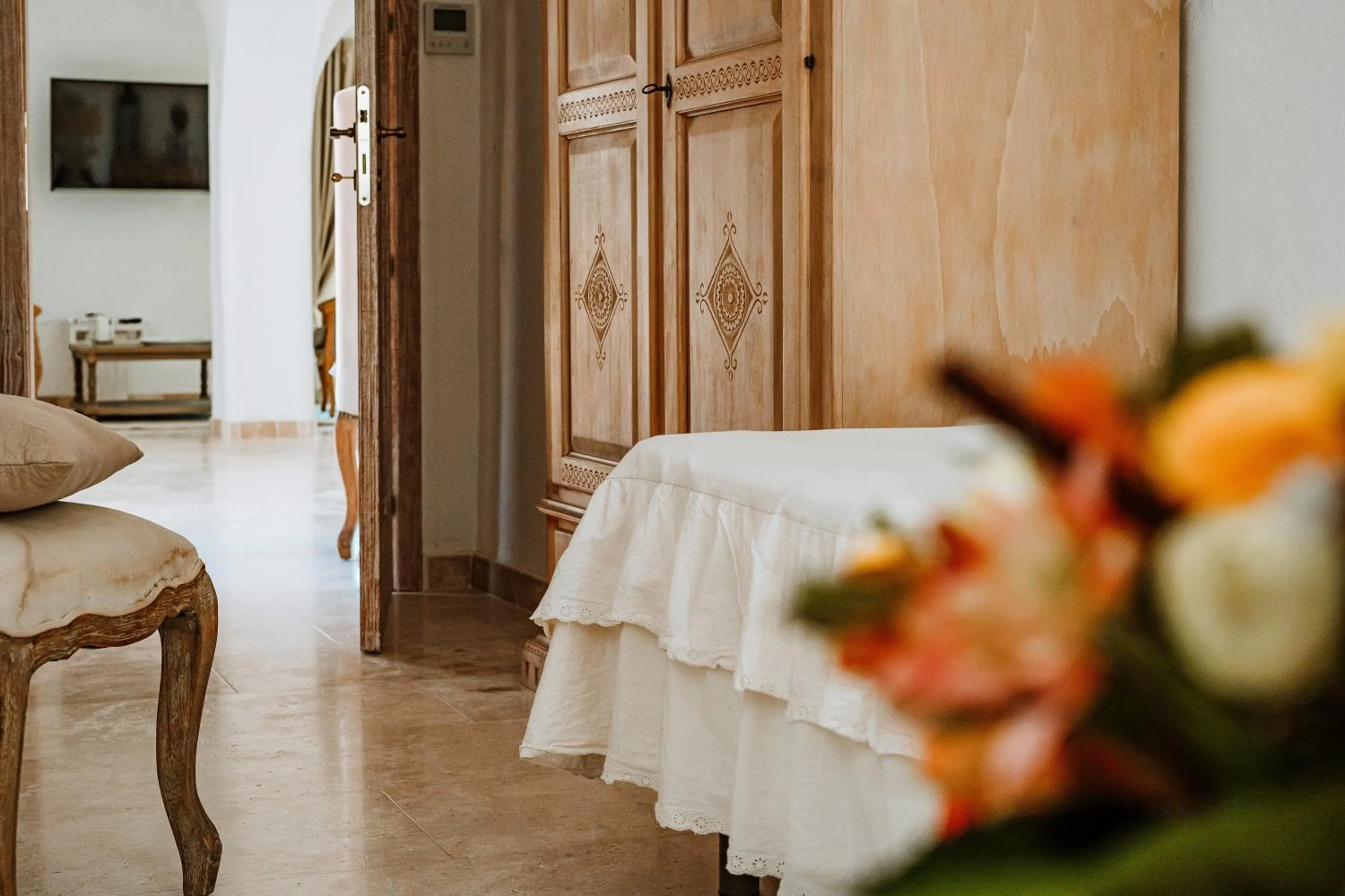 Bed in Hotel Pulicinu