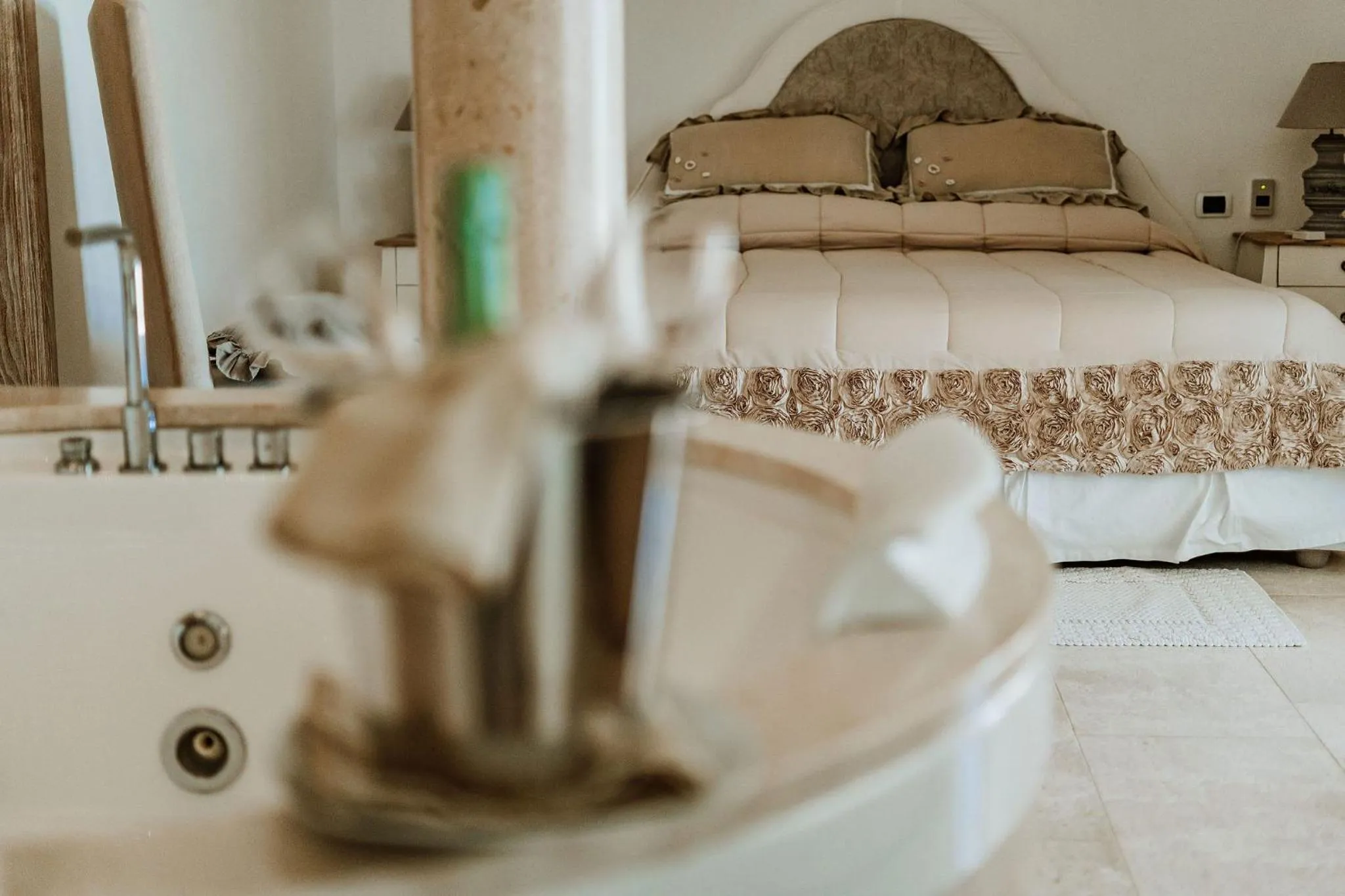 Bed in Hotel Pulicinu