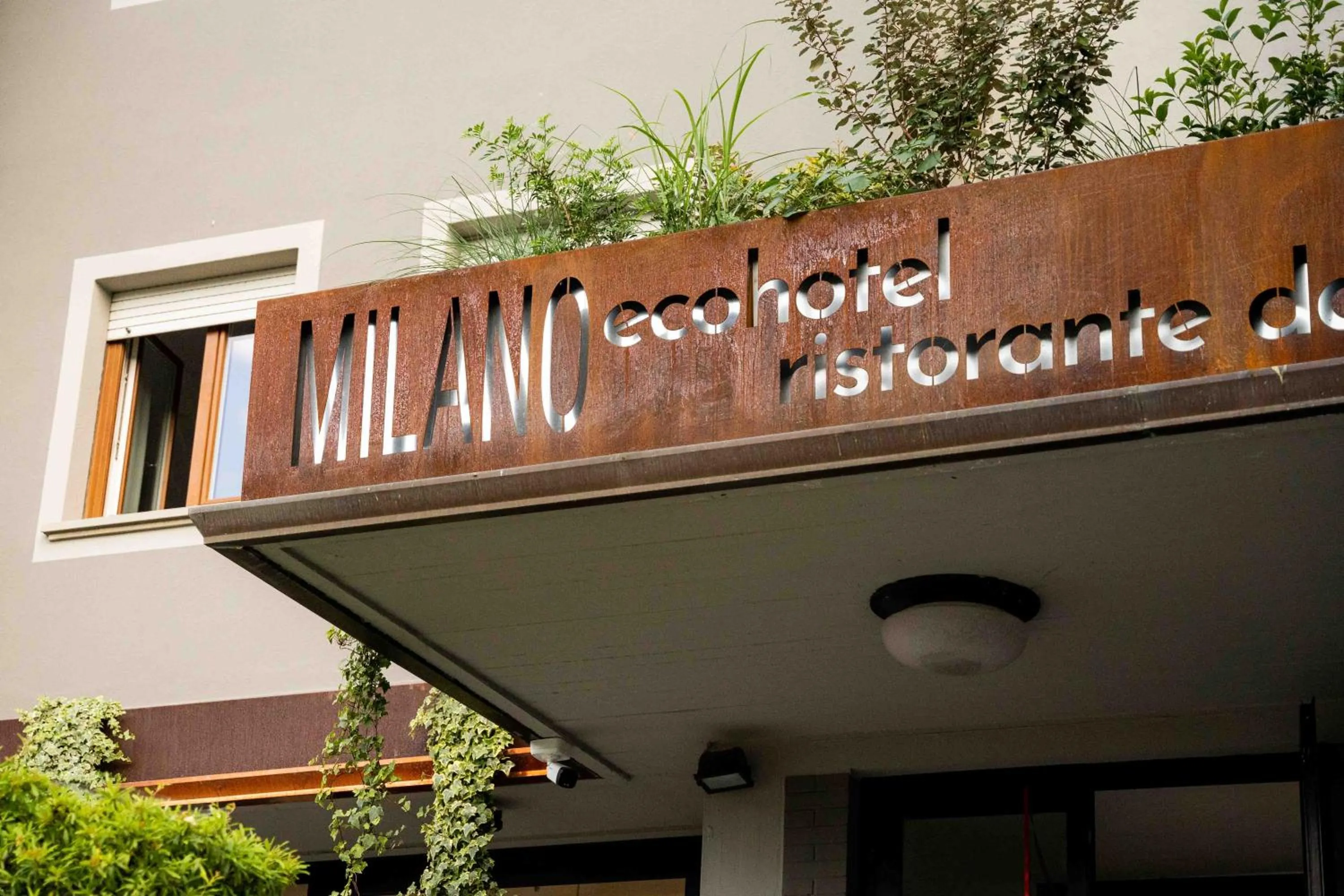 Facade/entrance in EcoHotel Ristorante Milano