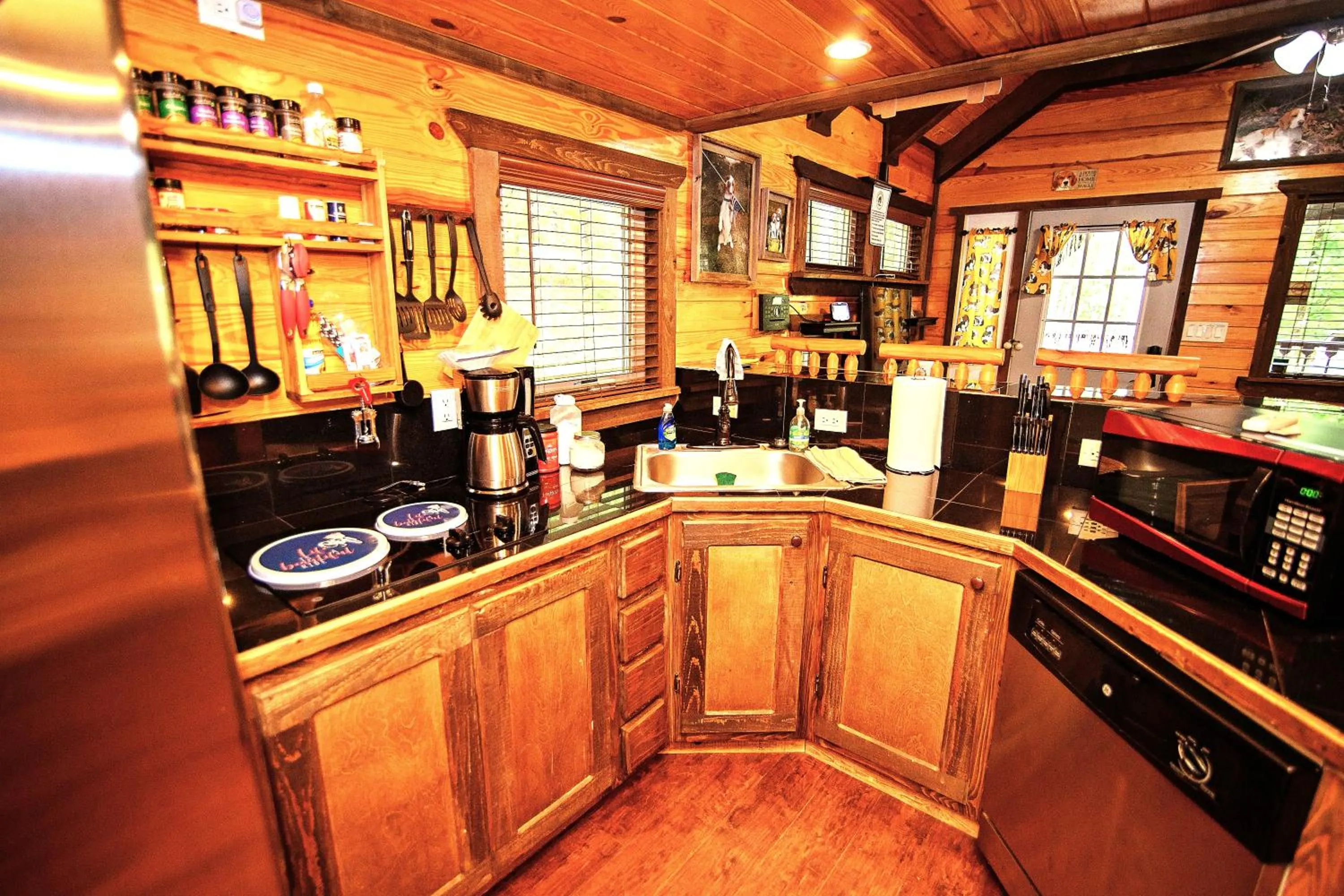 kitchen in The Codex - Parker Creek Bend Cabins