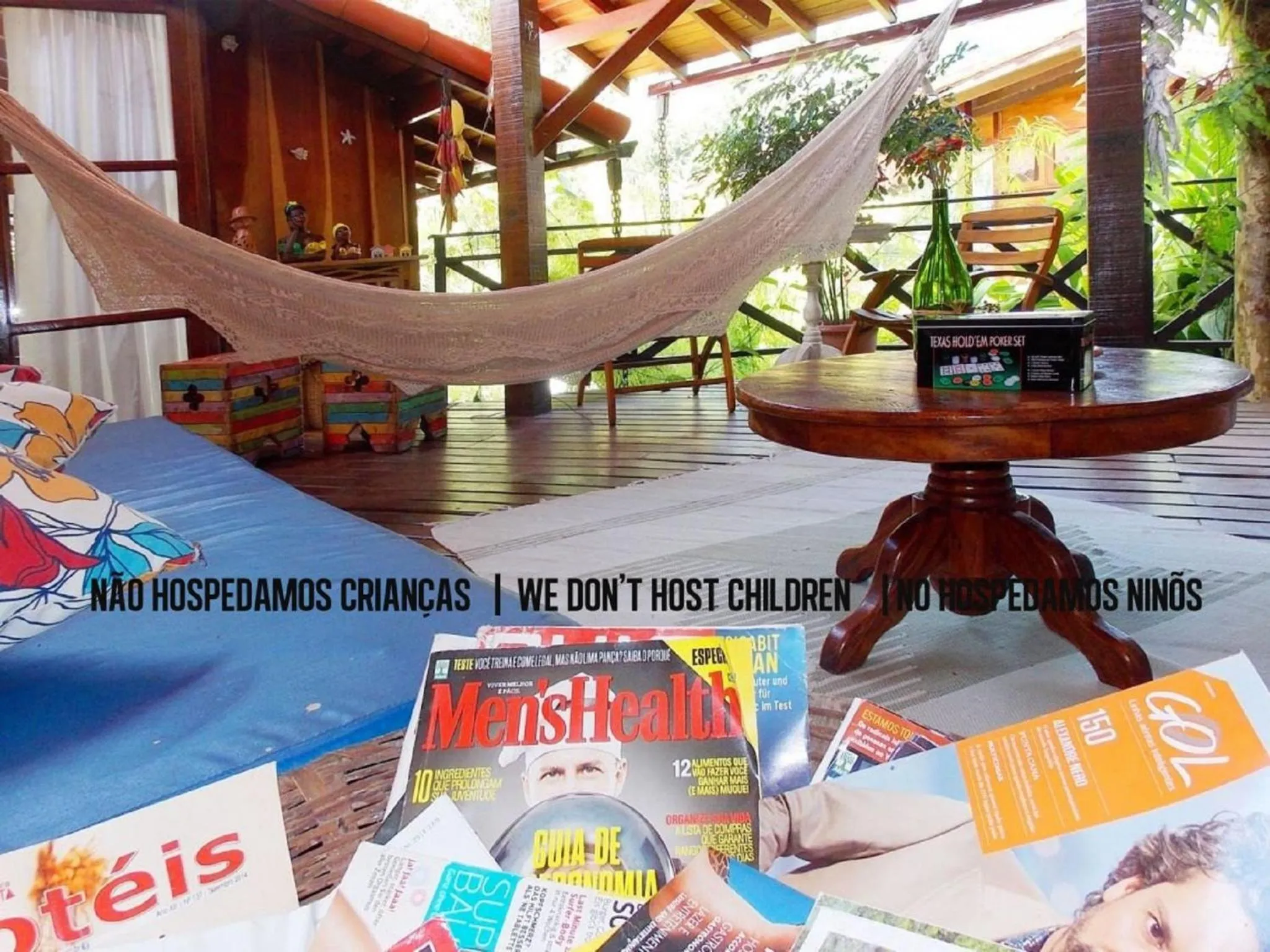 Communal lounge/ TV room in Pousada Riacho Dos Cambucas