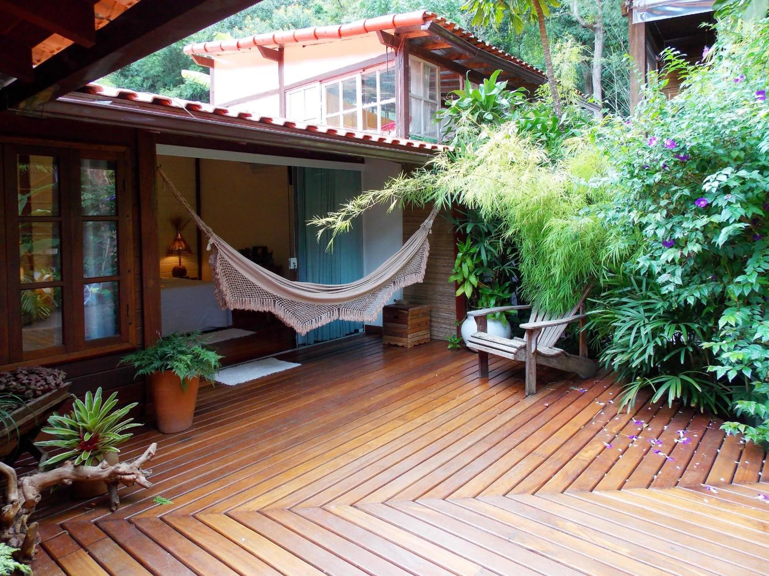 Balcony/Terrace in Pousada Riacho Dos Cambucas