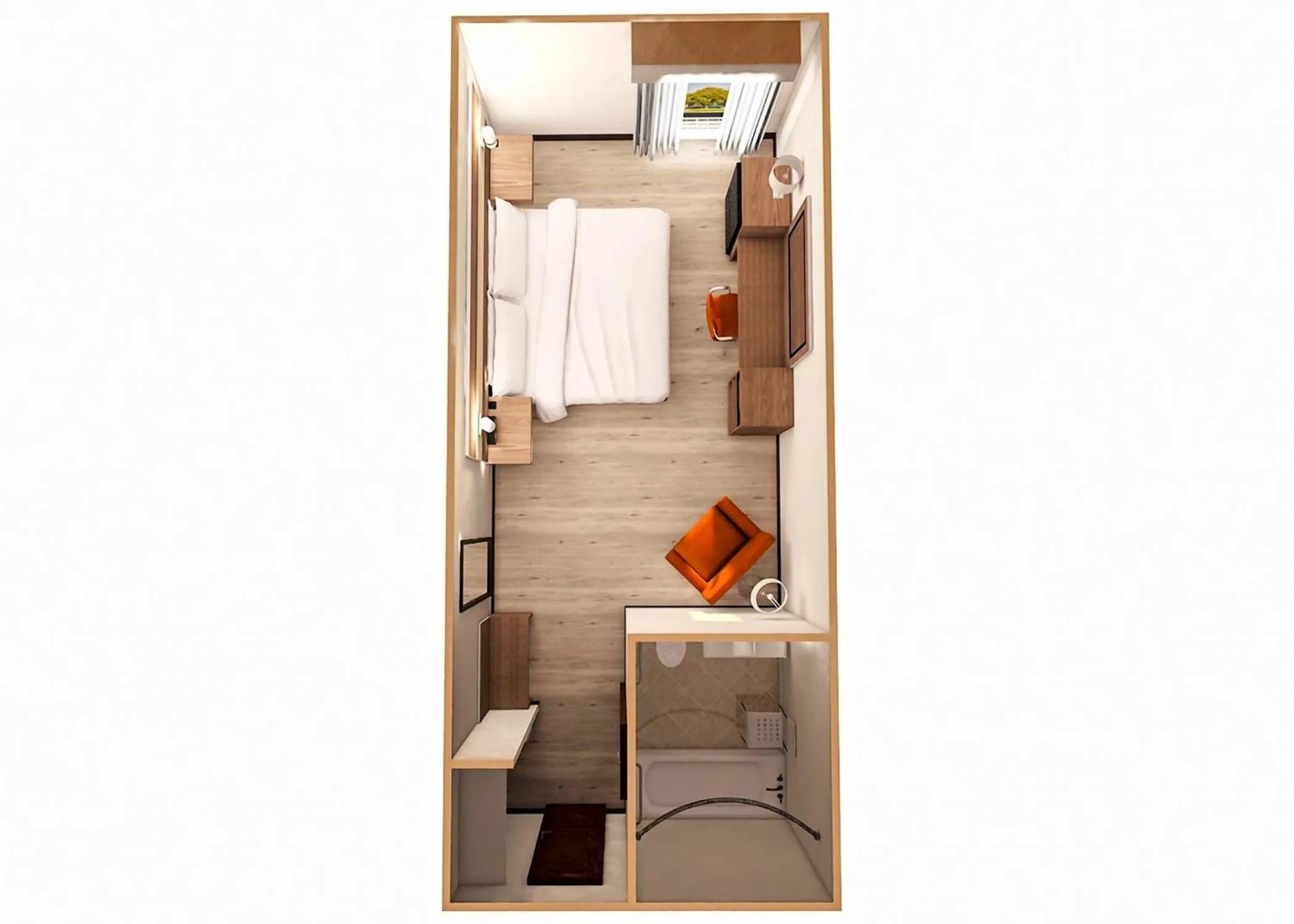 Floor plan in Garner Hotel Augusta West by IHG