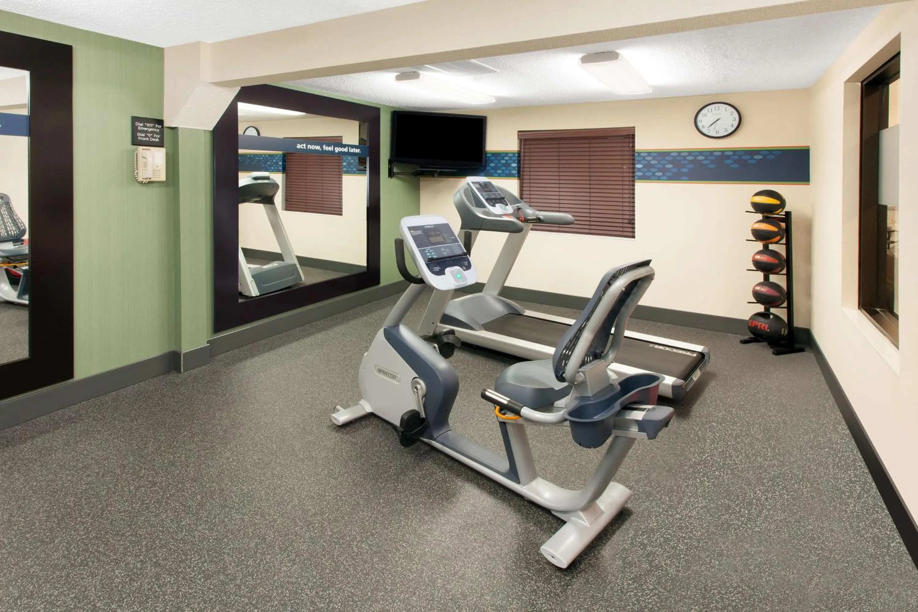 Fitness centre/facilities in Hampton Inn Birch Run