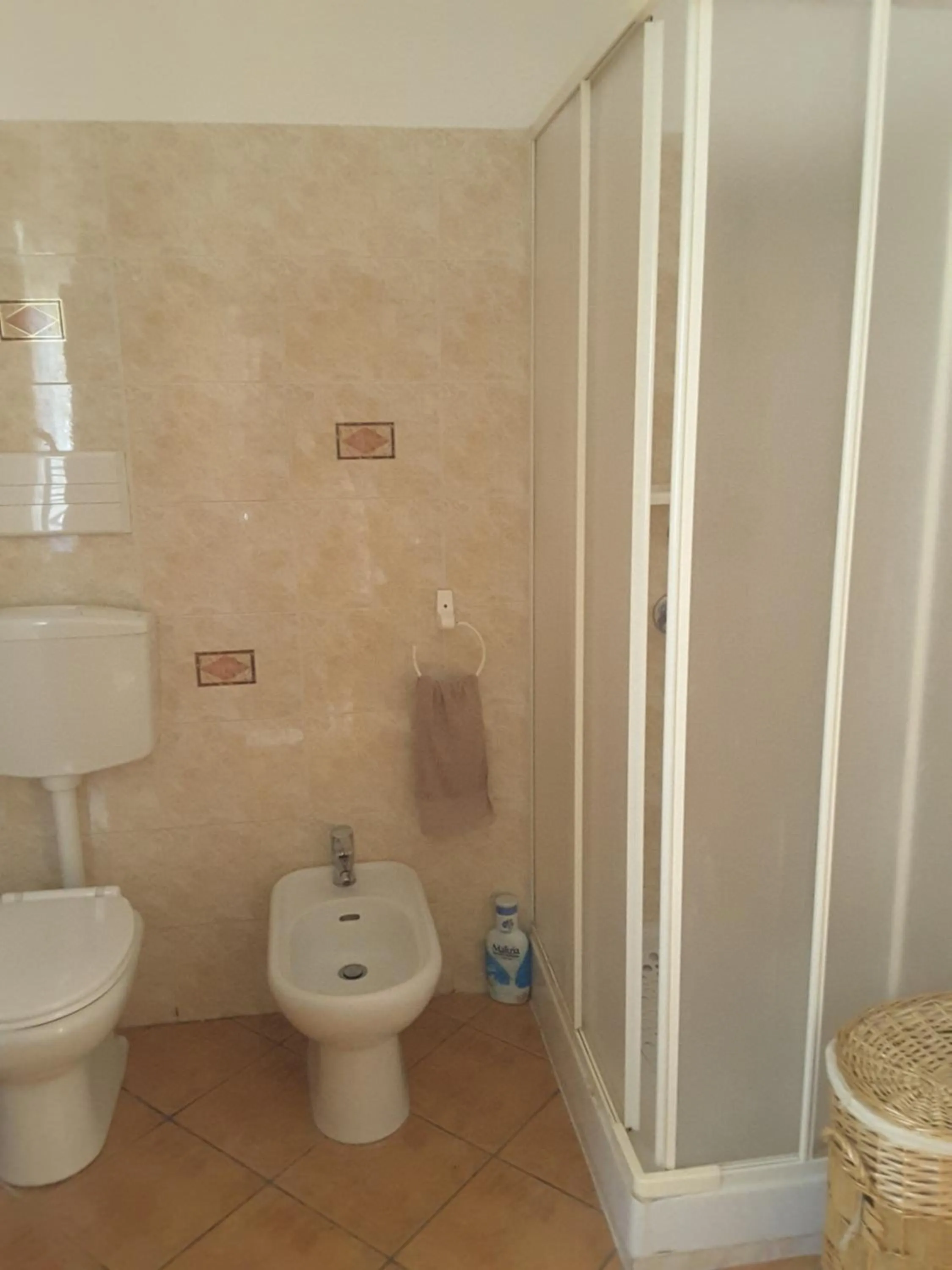 Bathroom in mansarda fiorita