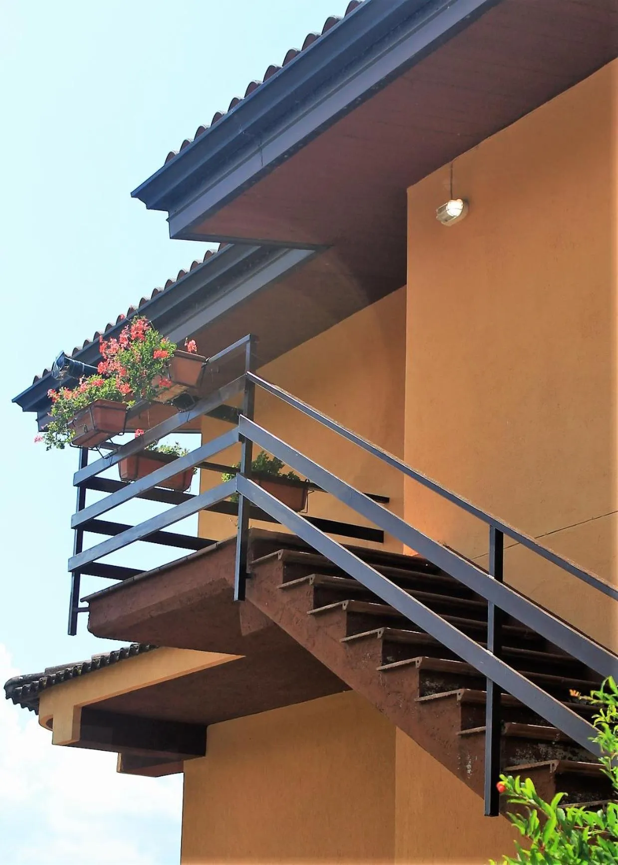 Facade/entrance in mansarda fiorita