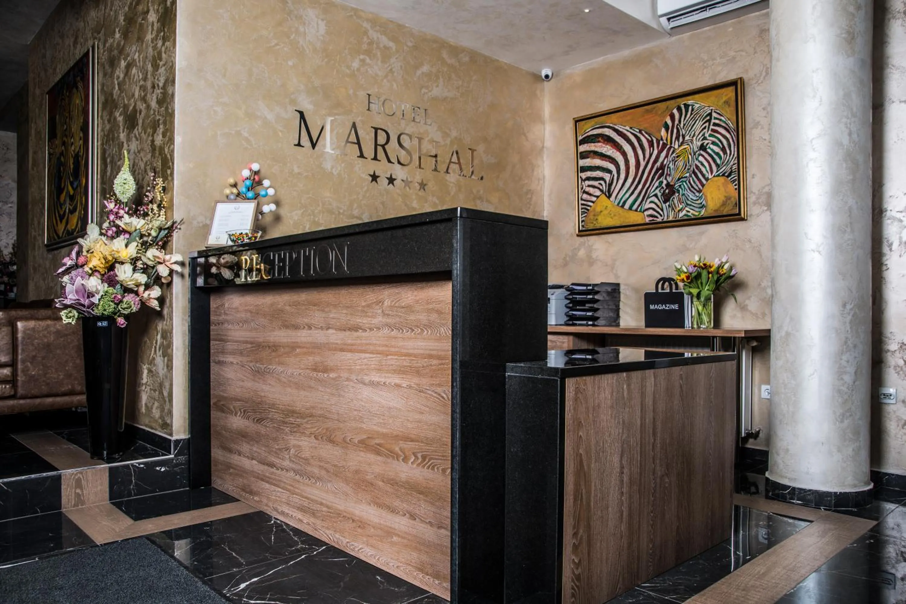 Lobby or reception in Hotel Marshal Garni