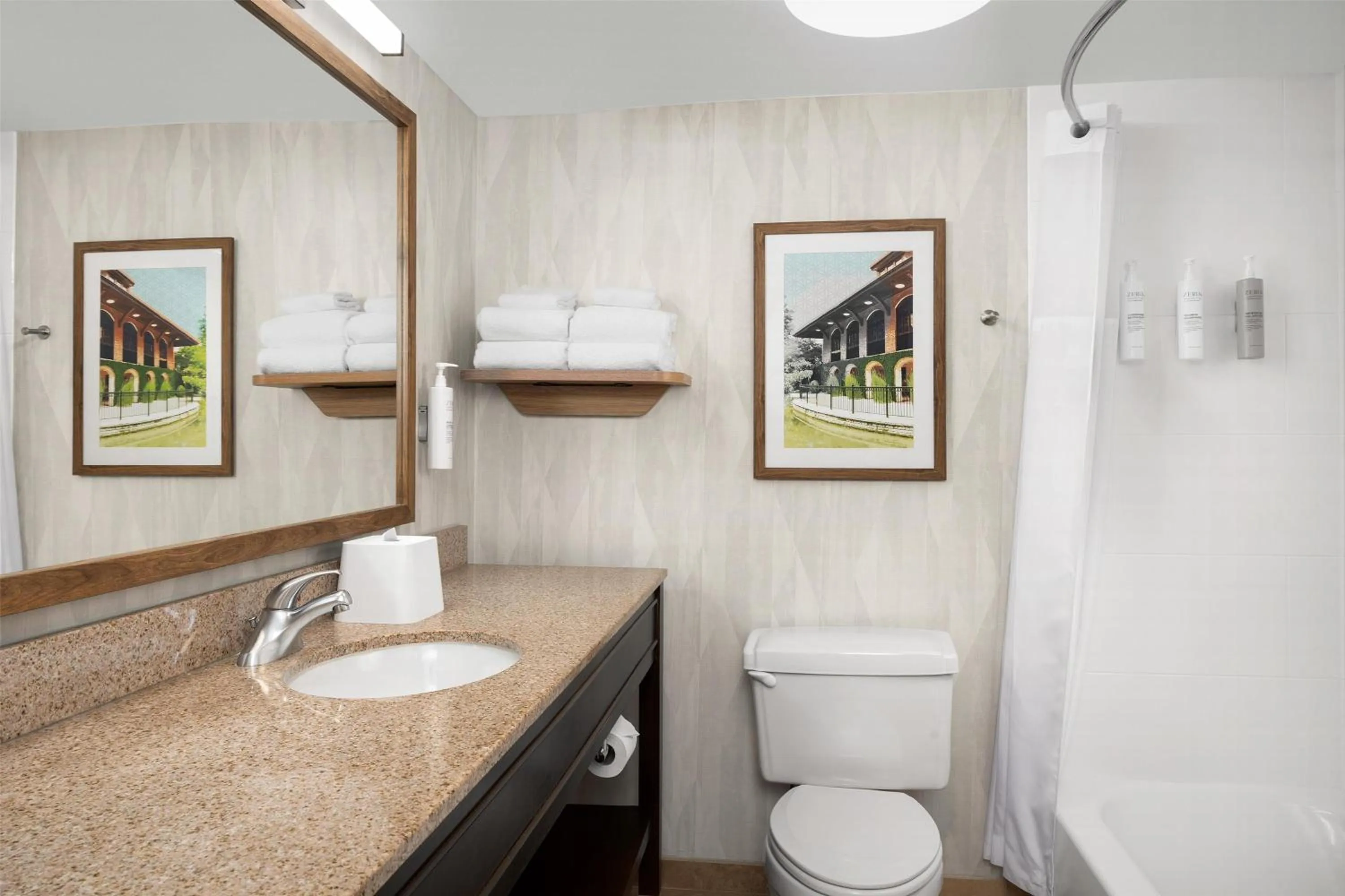 Bathroom in Hampton Inn Fayetteville Fort Bragg