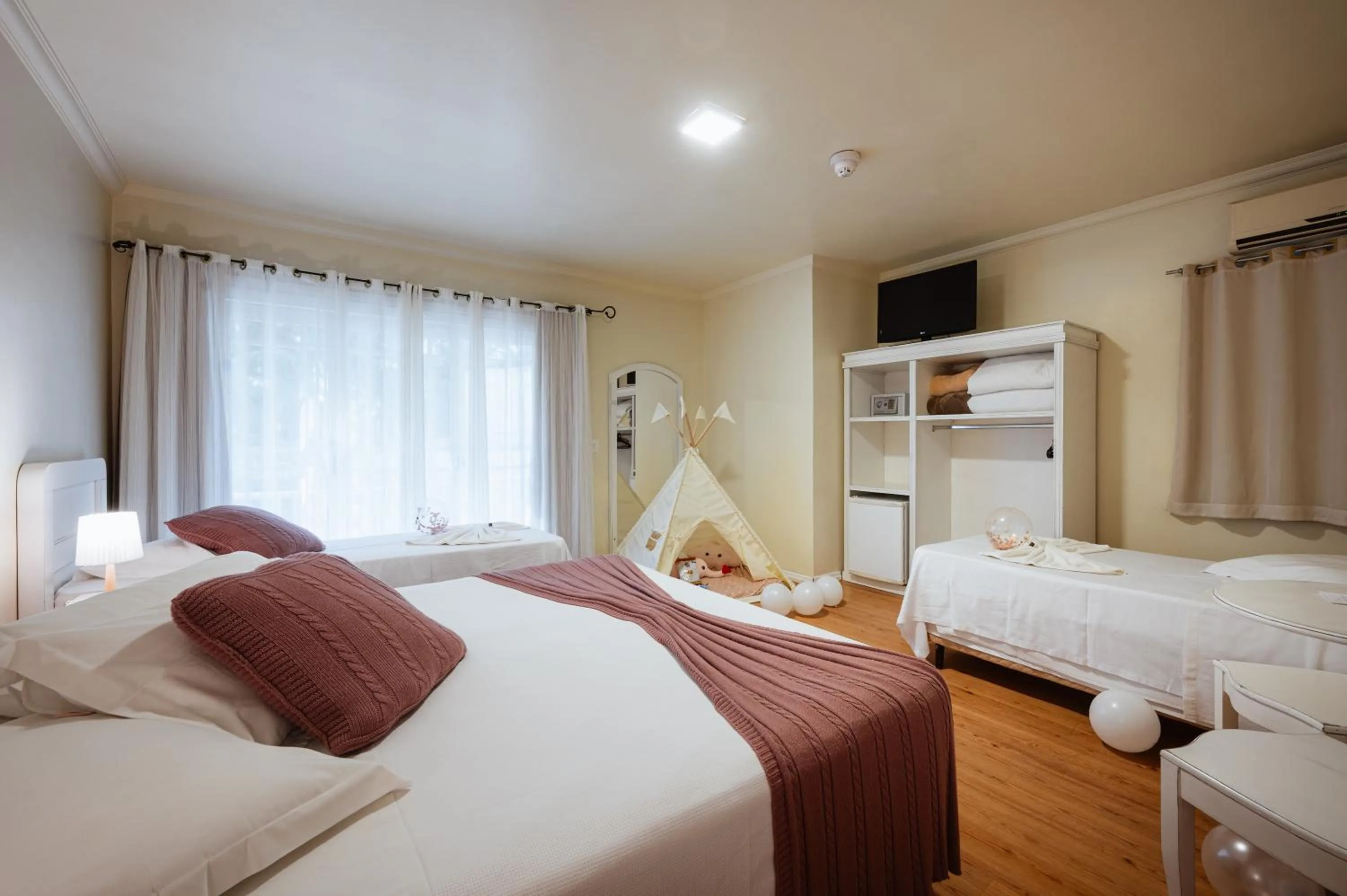 Bed in Pousada dos Anjos