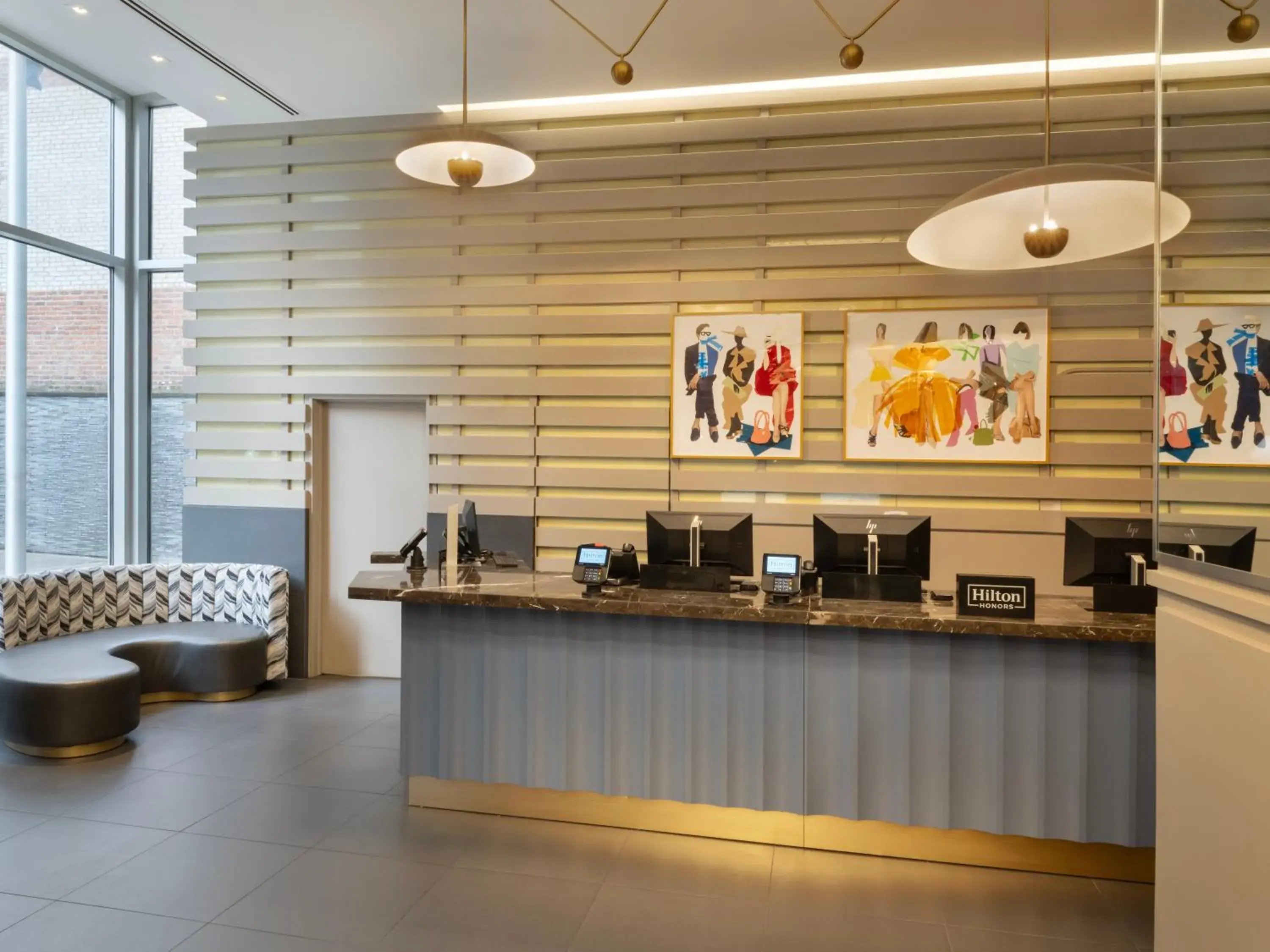 Lobby or reception in Hilton New York Fashion District Lobby or reception in Hilton New York Fashion District