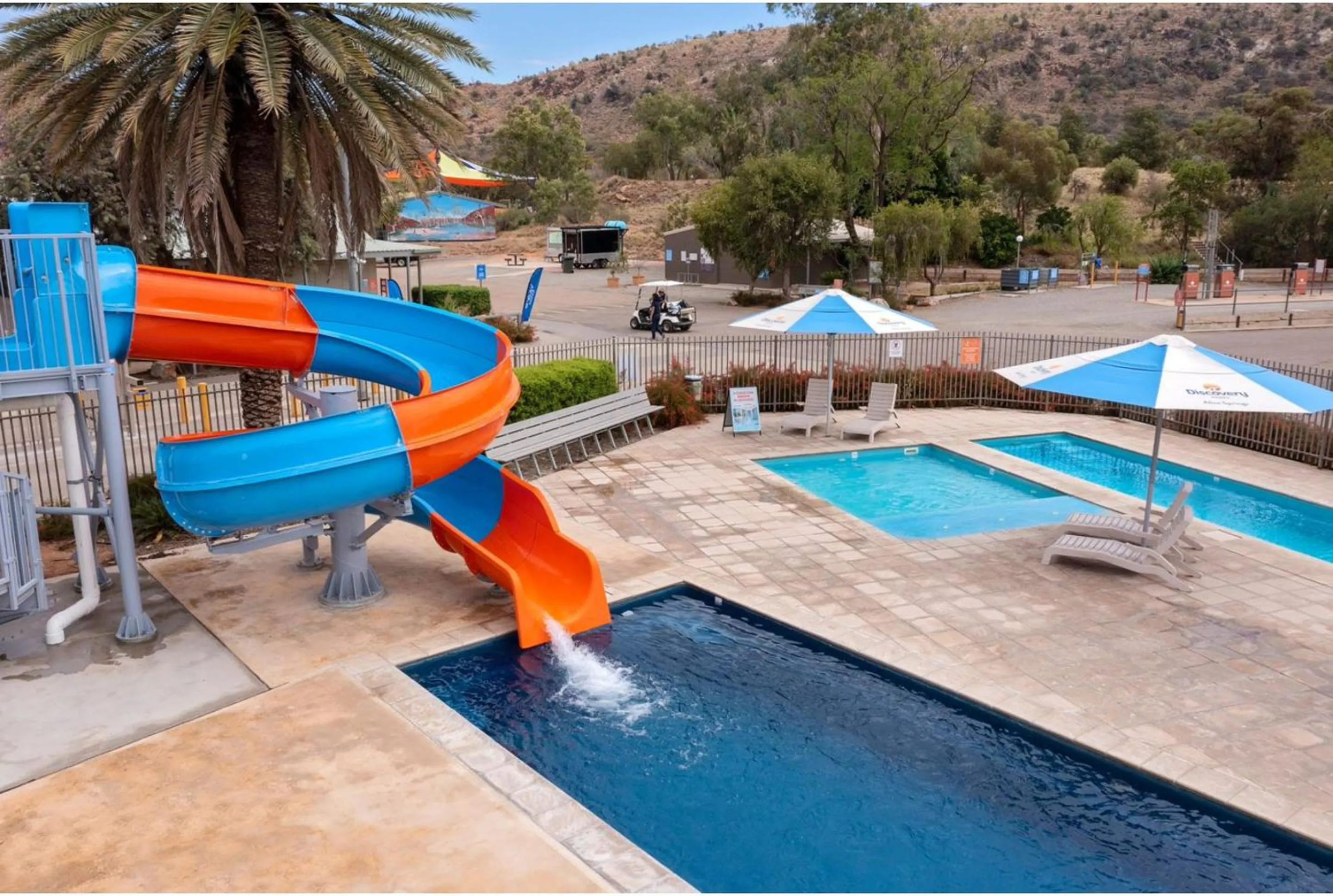 Pool view in Discovery Parks - Alice Springs