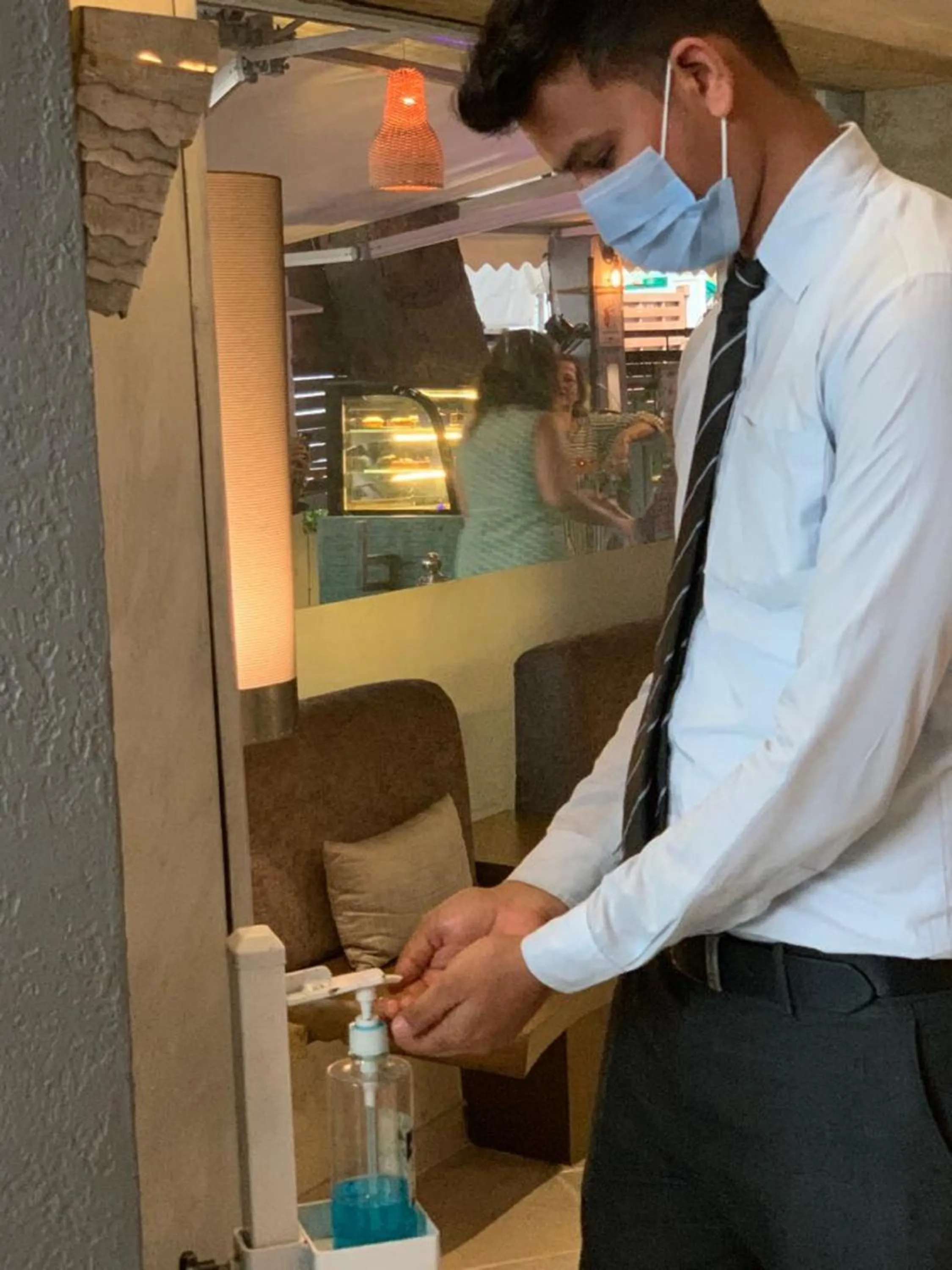 Staff in Le Sutra Hotel, Khar, Mumbai