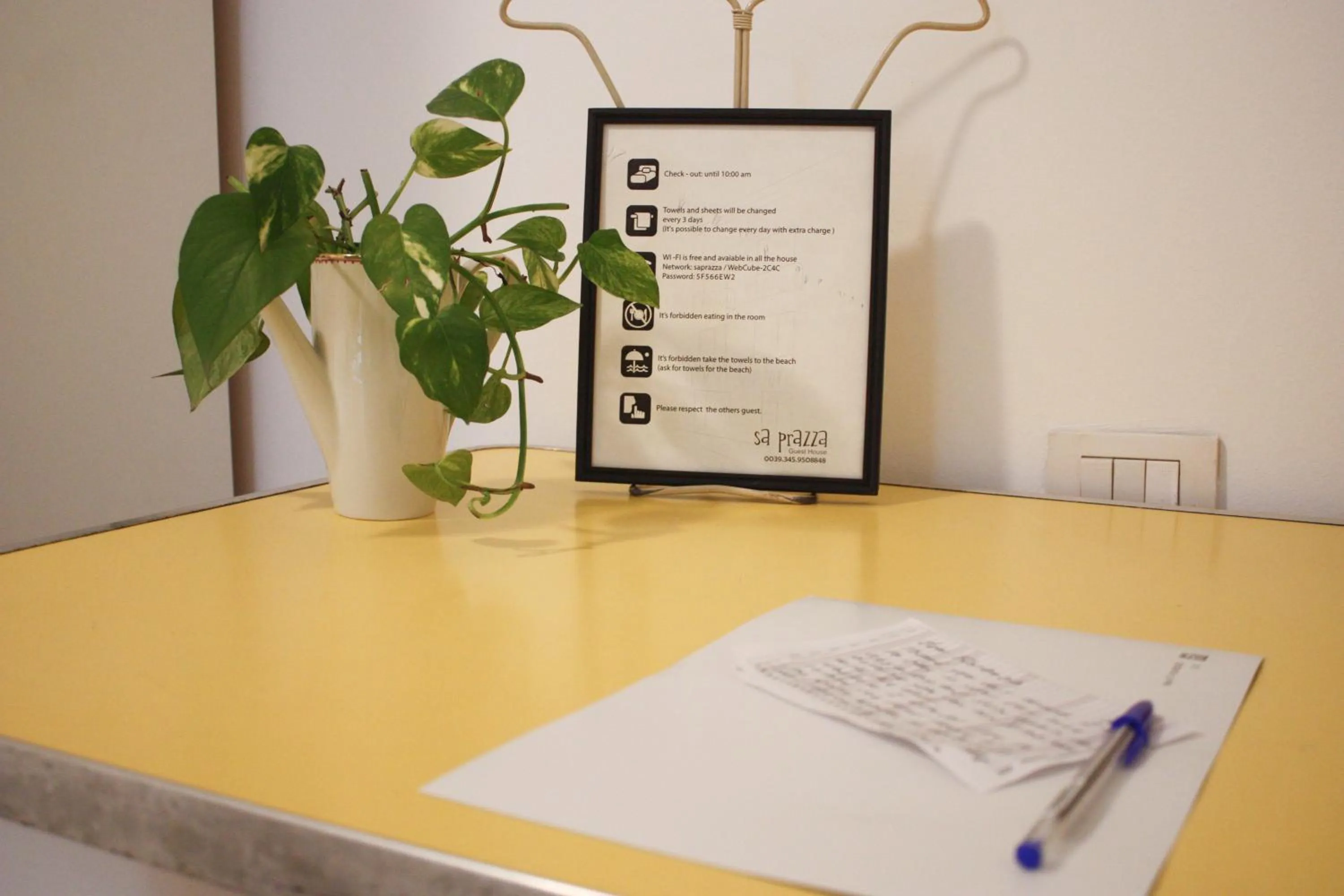 Decorative detail in Sa Prazza GuestHouse