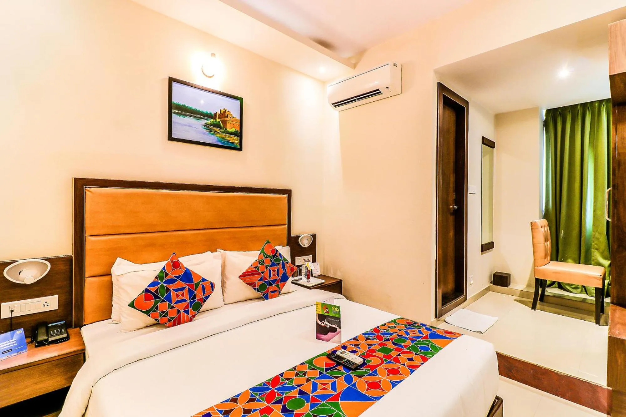 Photo of the whole room, Bed in FabHotel Admiral - Nr Mumbai International Airport