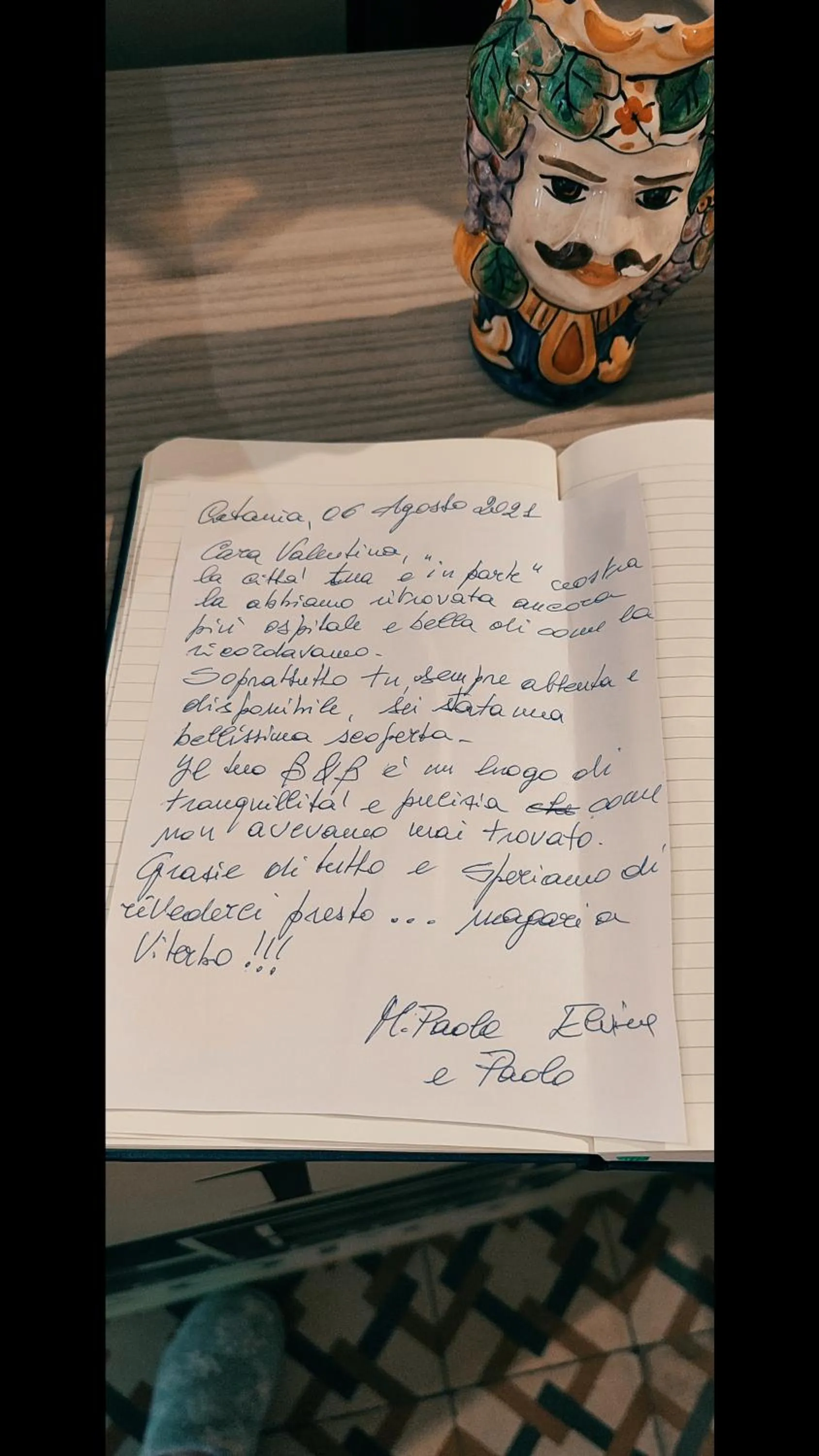 Text overlay in Cortile Stesicoro