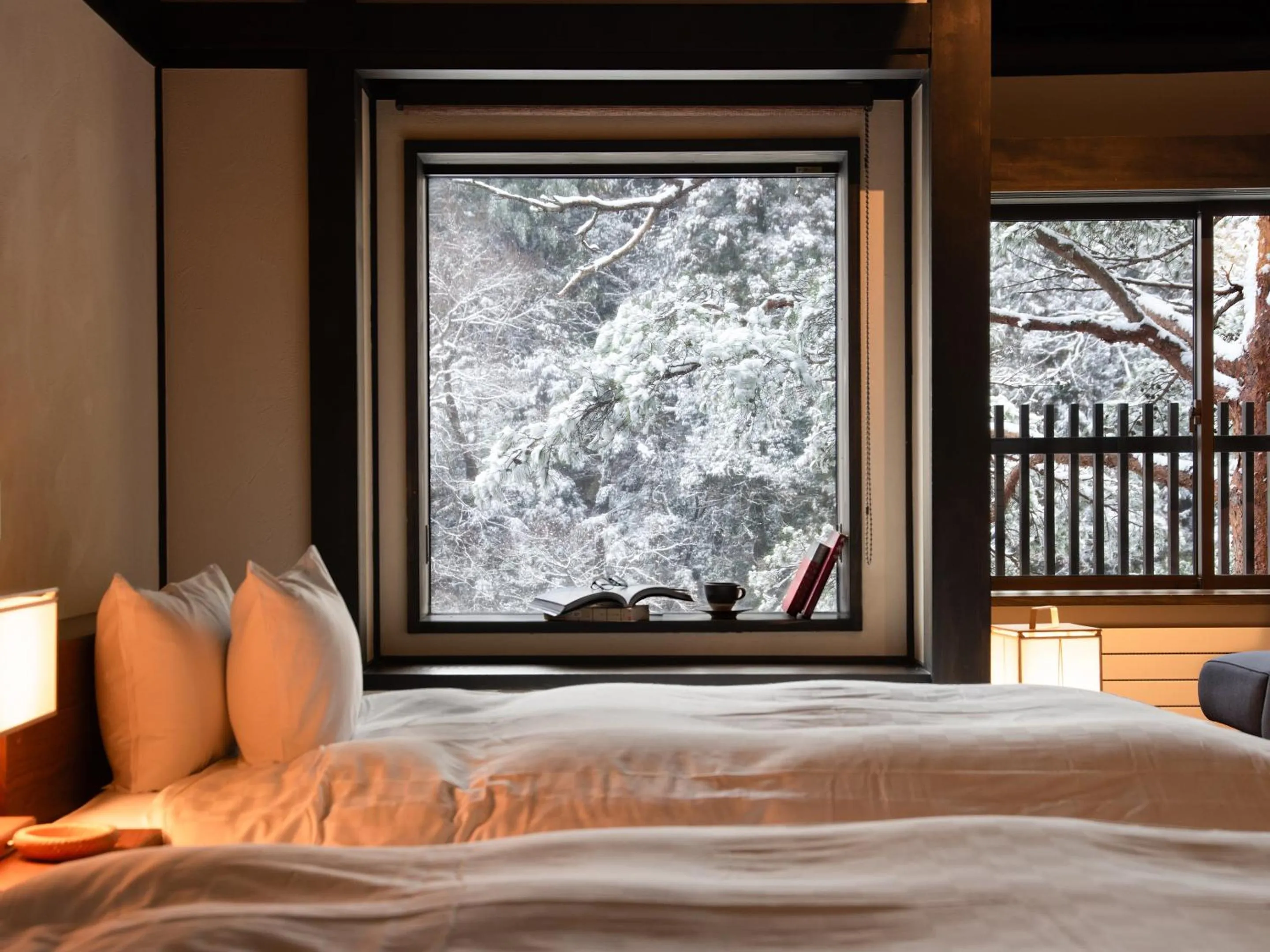 Photo of the whole room, Bed in Kyousen