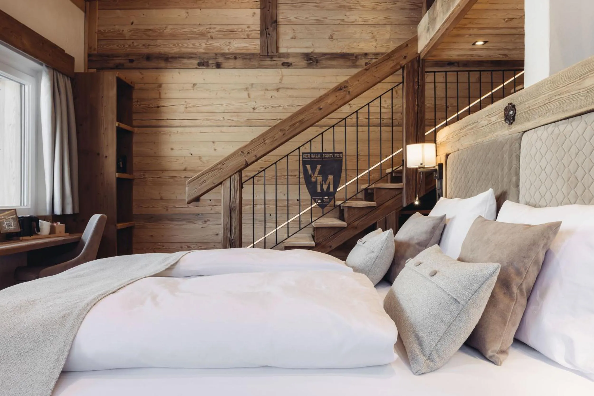 Photo of the whole room, Bed in Genusshotel Vermala Montafon