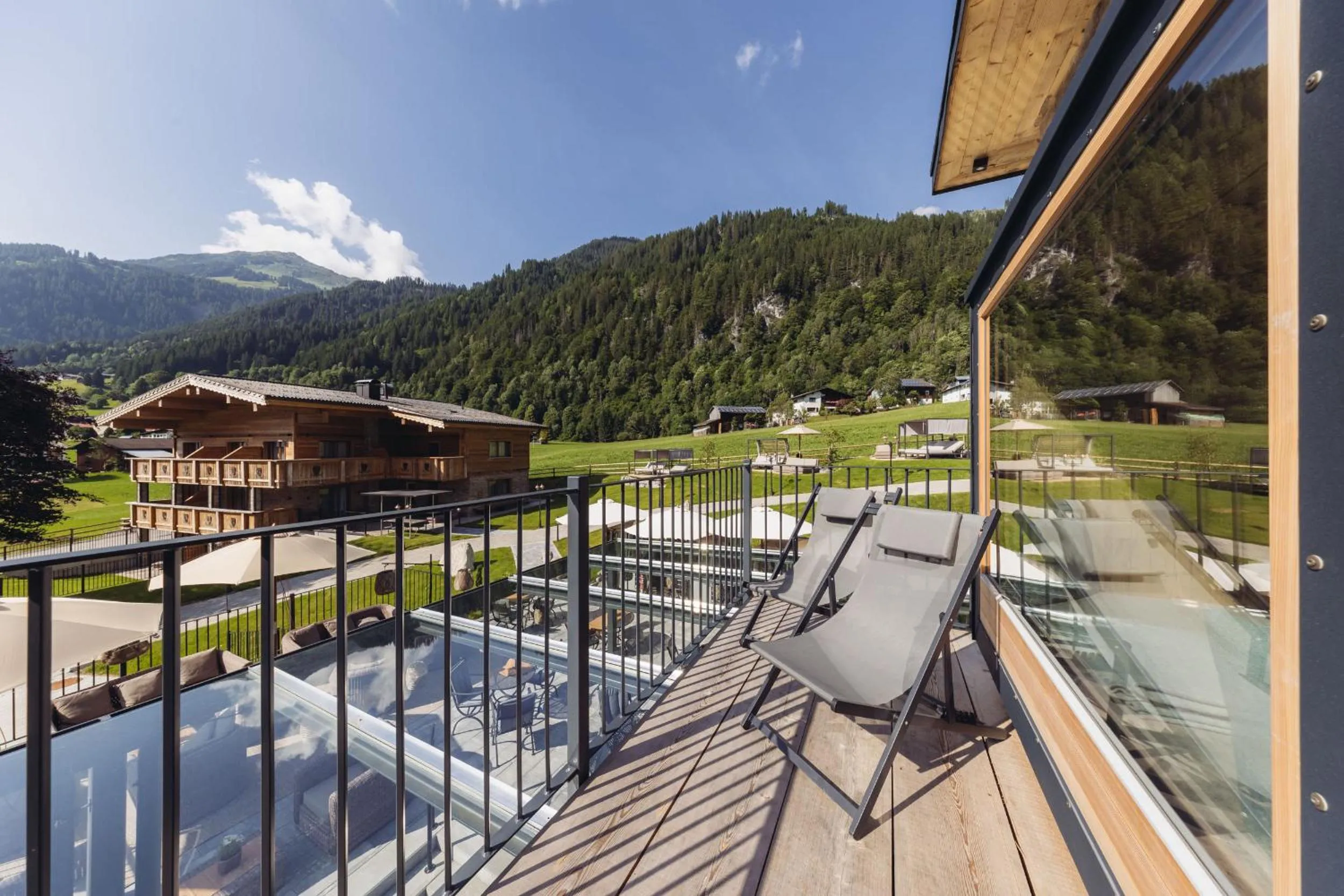View (from property/room) in Genusshotel Vermala Montafon