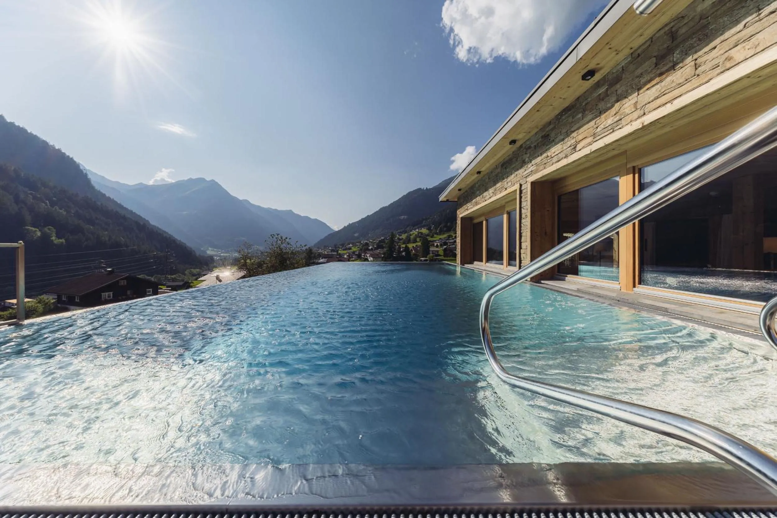 Swimming pool in Genusshotel Vermala Montafon