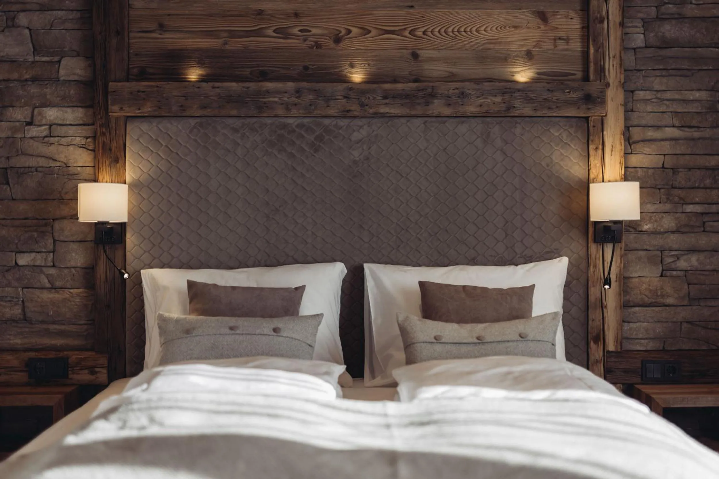 Photo of the whole room, Bed in Genusshotel Vermala Montafon