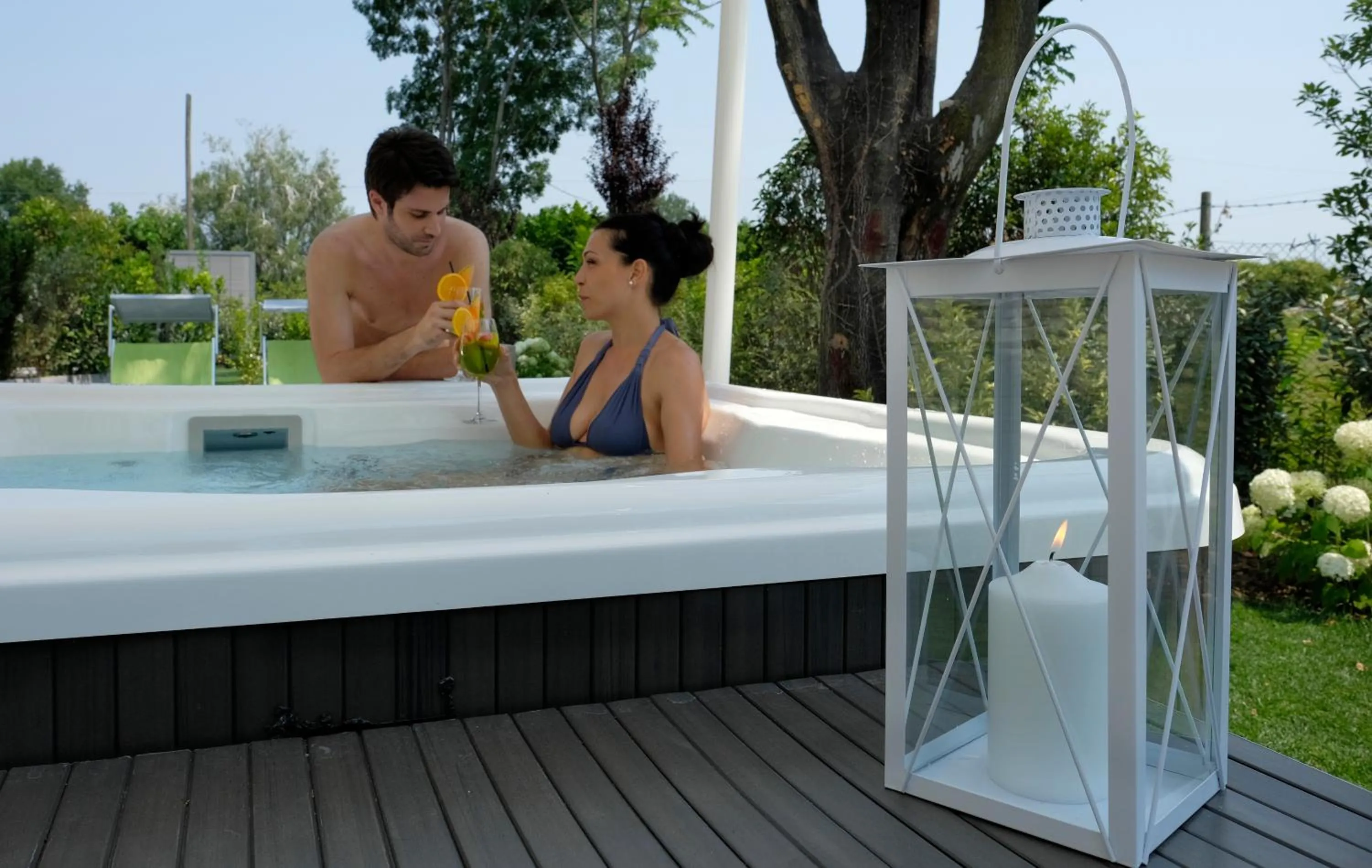 Hot Tub in Relais Villa Clodia