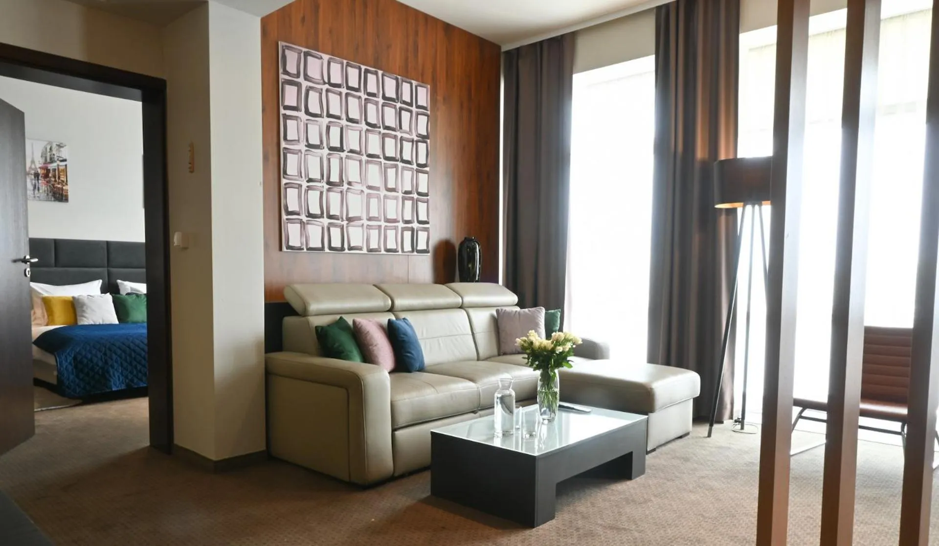 Seating area, Bed in Vestil Hotel