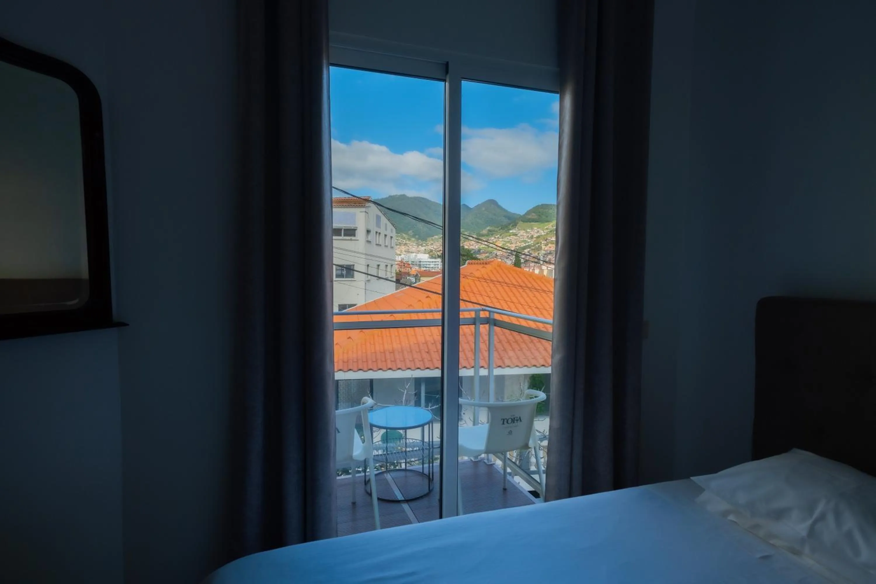 Balcony/Terrace, Bed in Residencial Familia