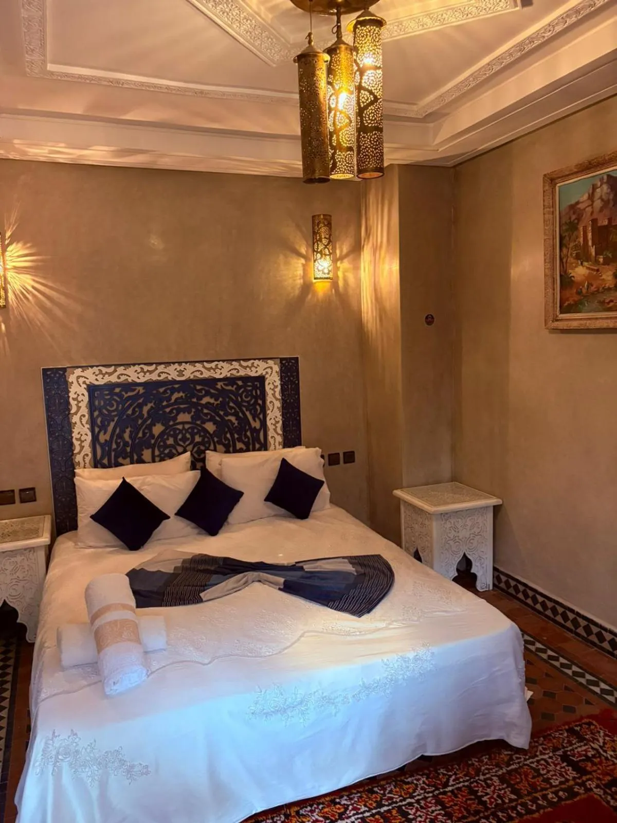 Bedroom, Bed in Riad Golf Stinia 1