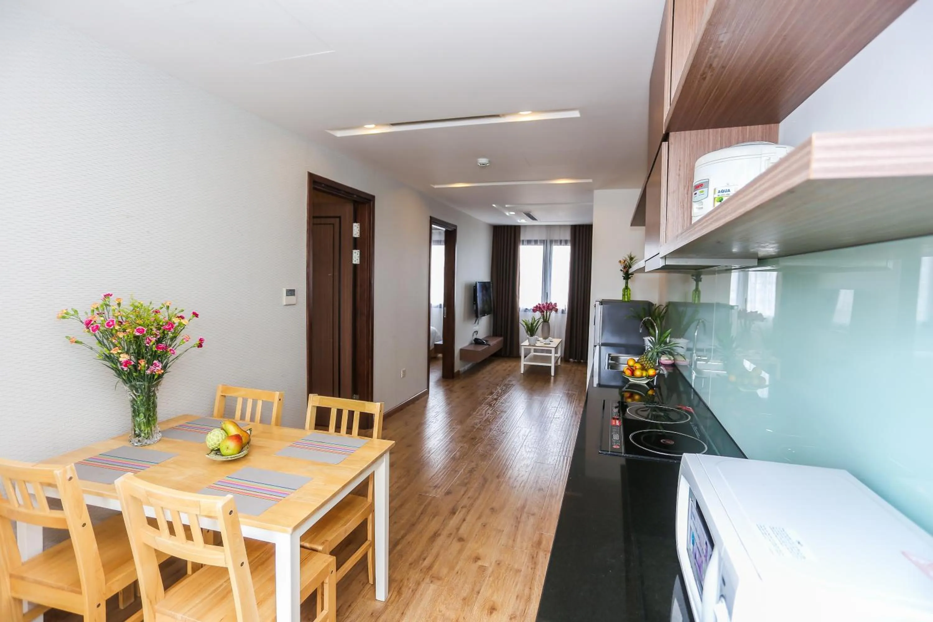 Dining area in Ficus Suites