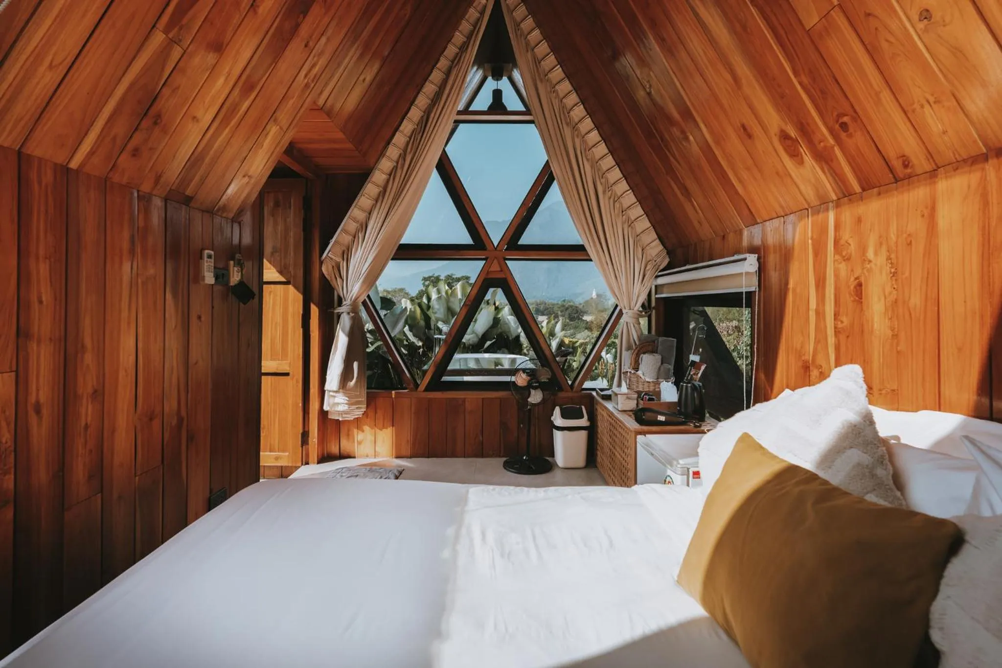 View (from property/room), Bed in The CAMPIAN