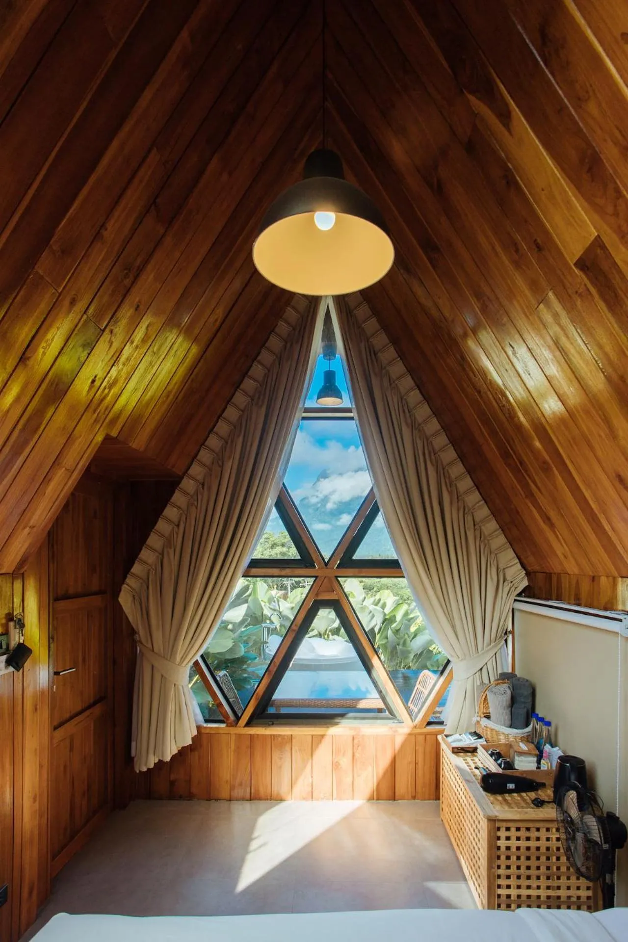 View (from property/room), Bed in The CAMPIAN