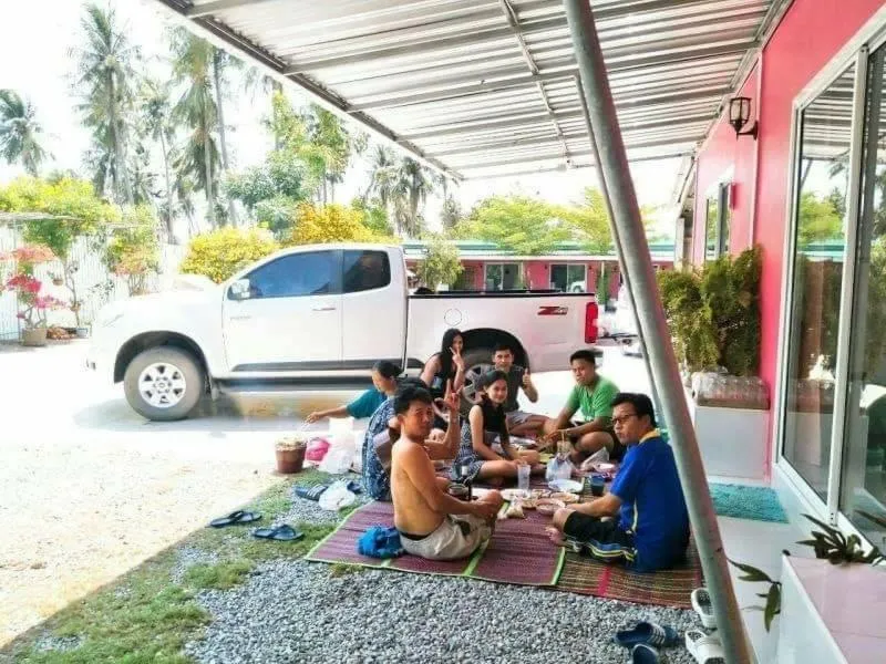 group of guests in Saan Rak Resort
