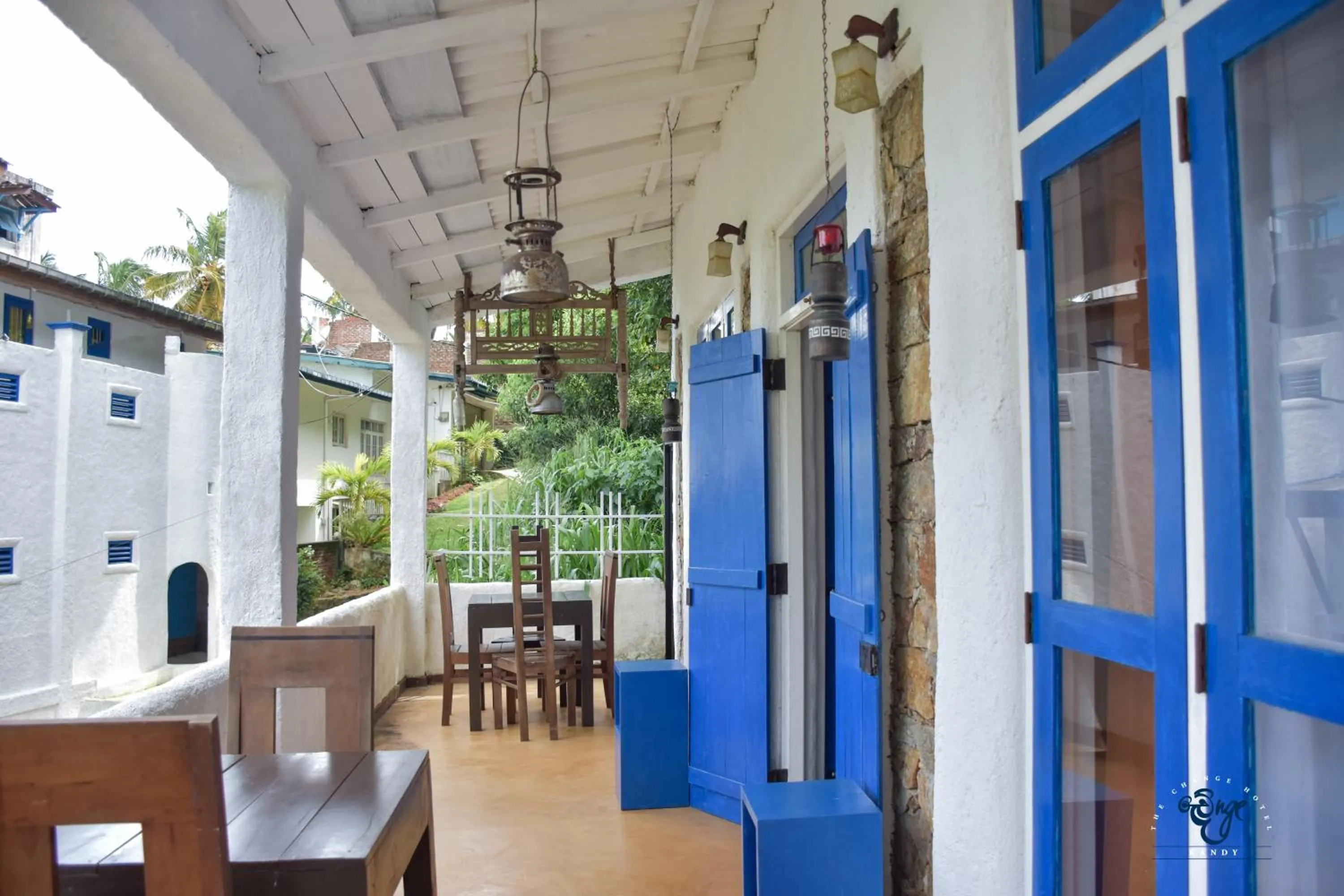 Seating area in The Change Hotel