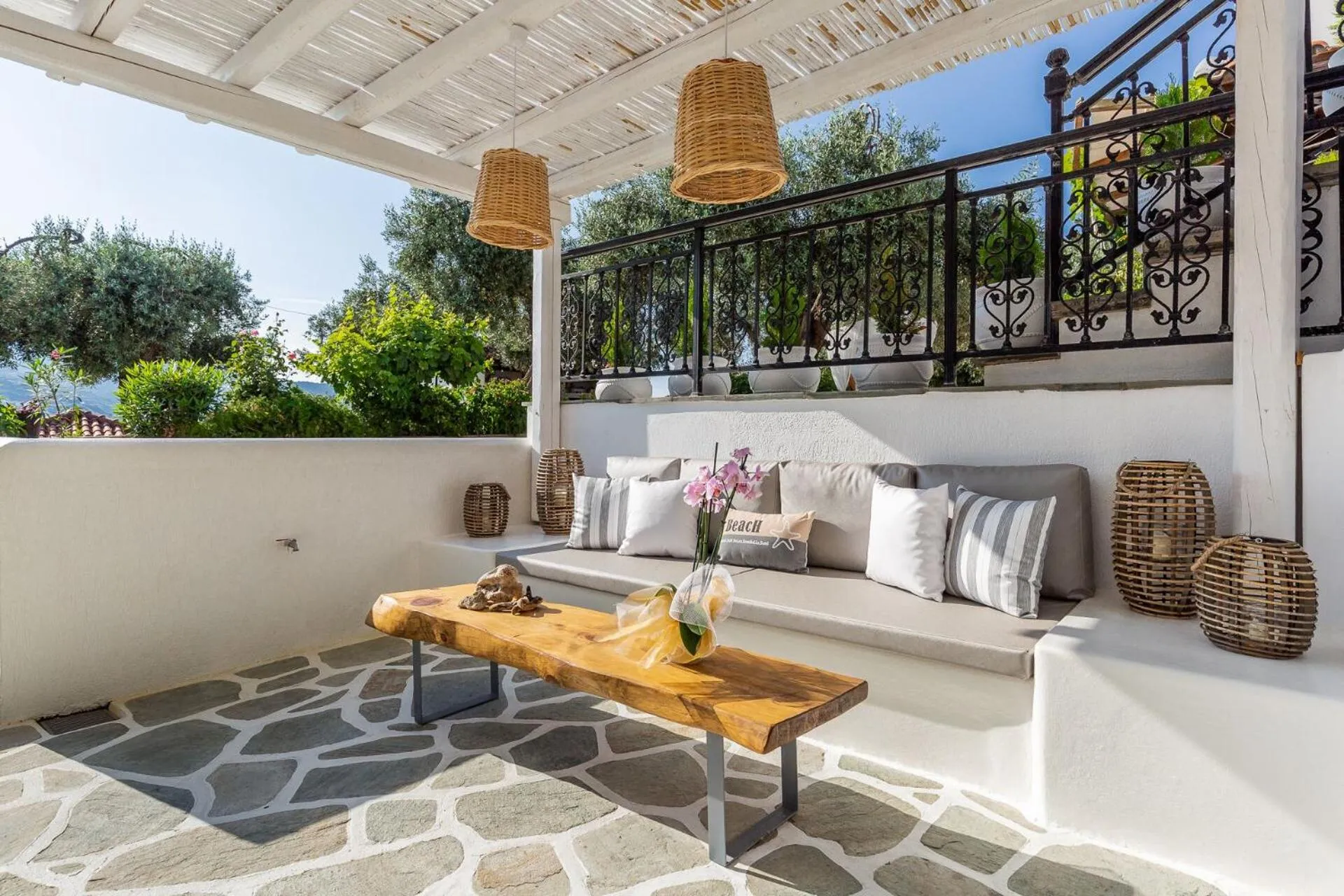 Patio in Evlalia Studios & Villas