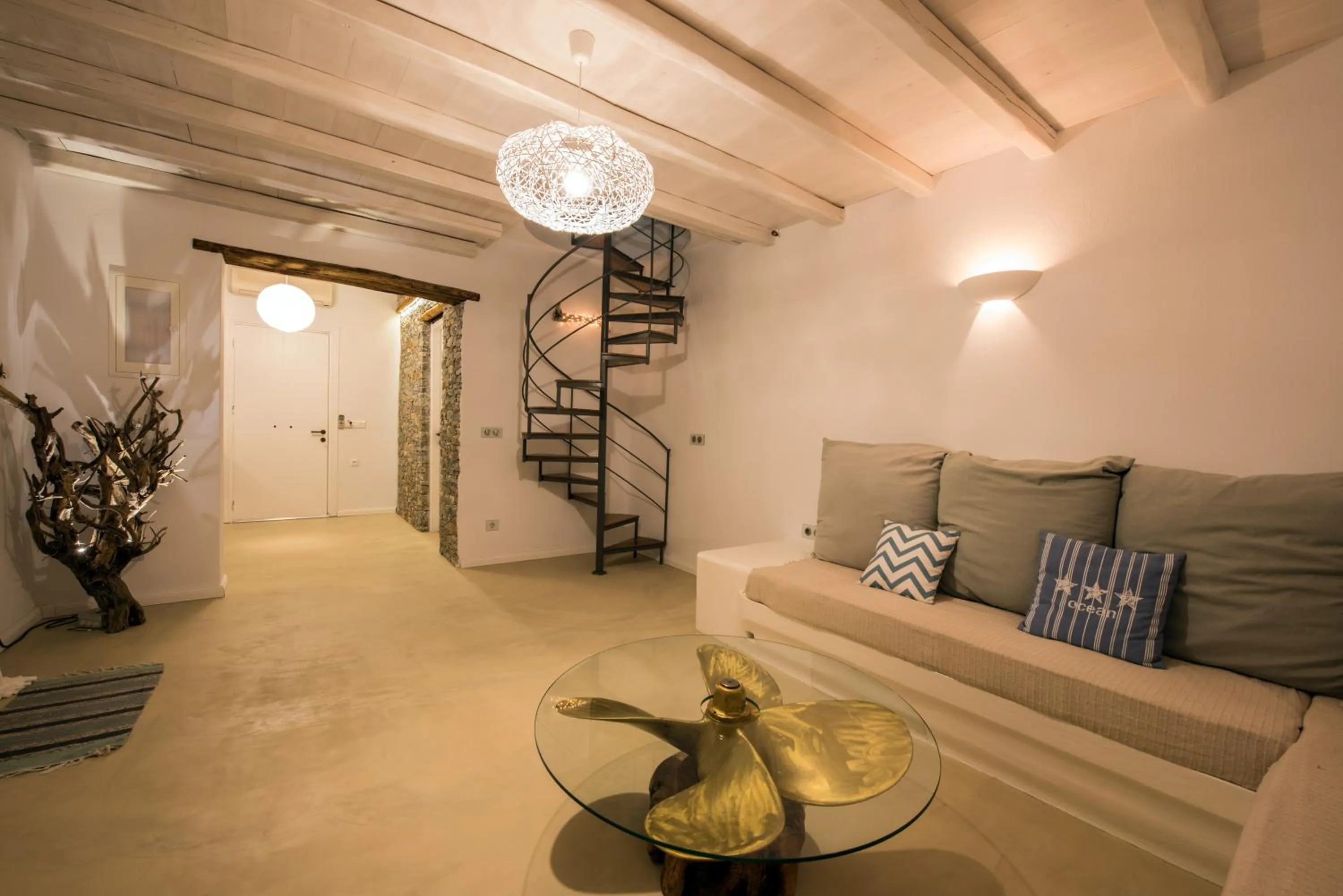 Living room in Evlalia Studios & Villas