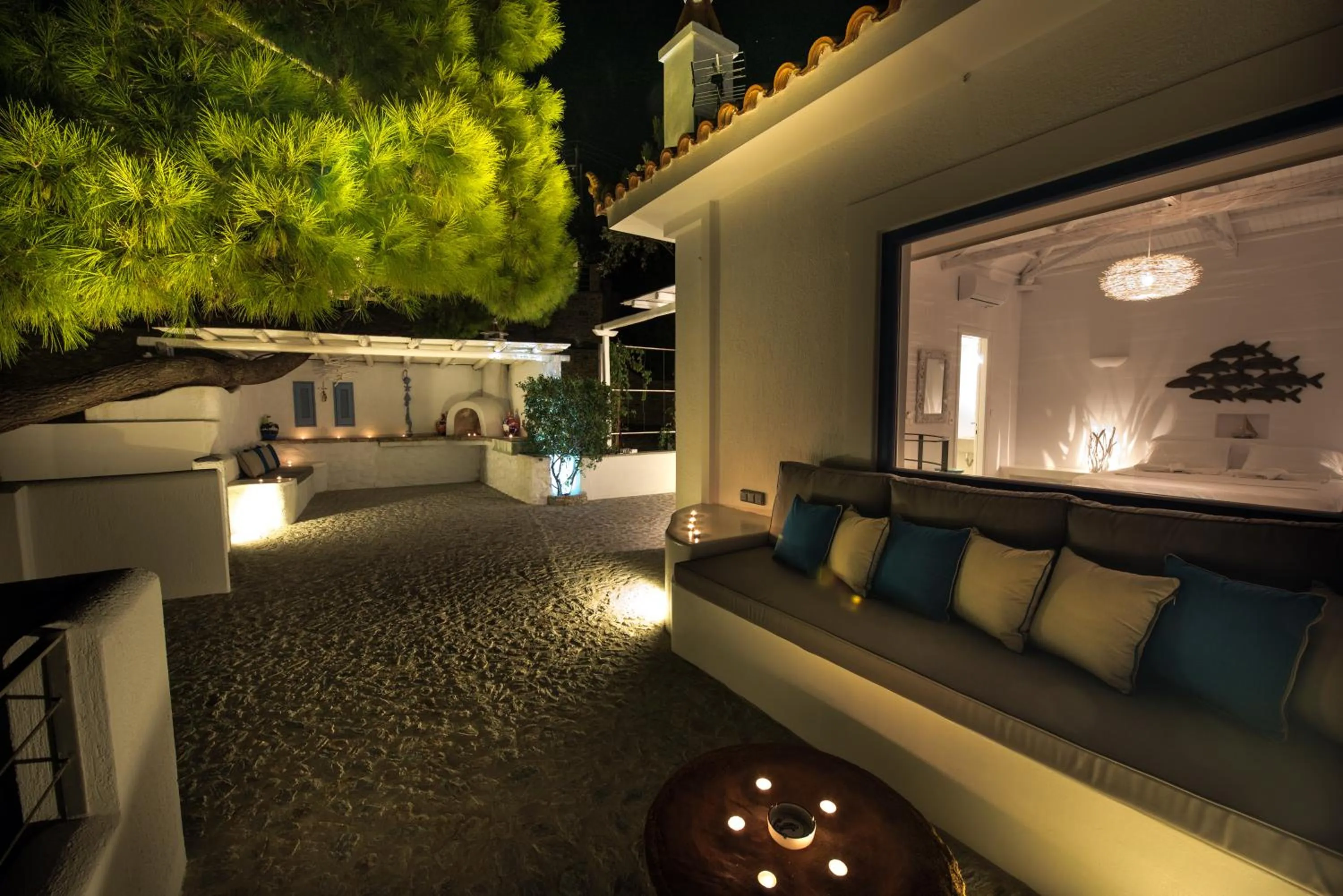 Patio in Evlalia Studios & Villas
