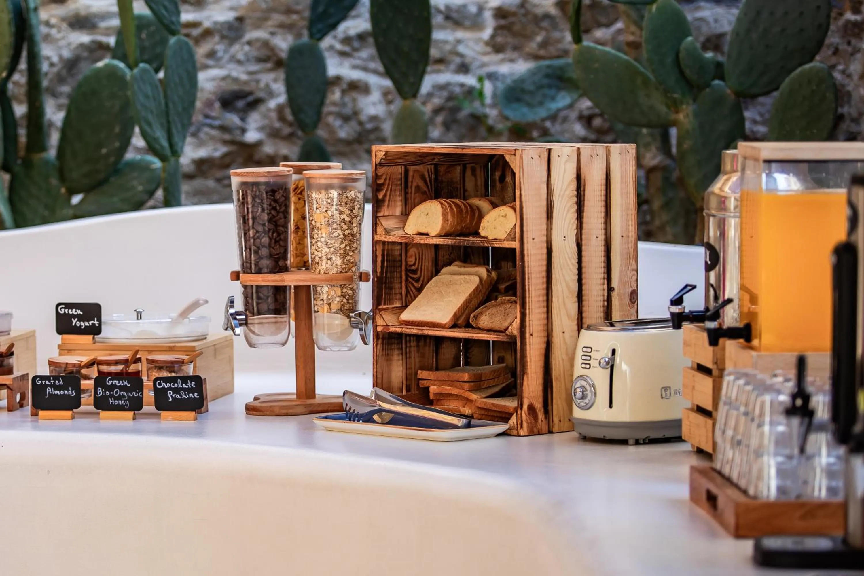 Buffet breakfast in Evlalia Studios & Villas