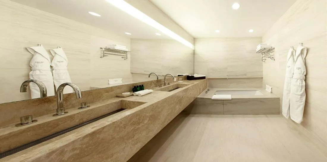 Bathroom in Square Nine Hotel Belgrade-The Leading Hotels of The World