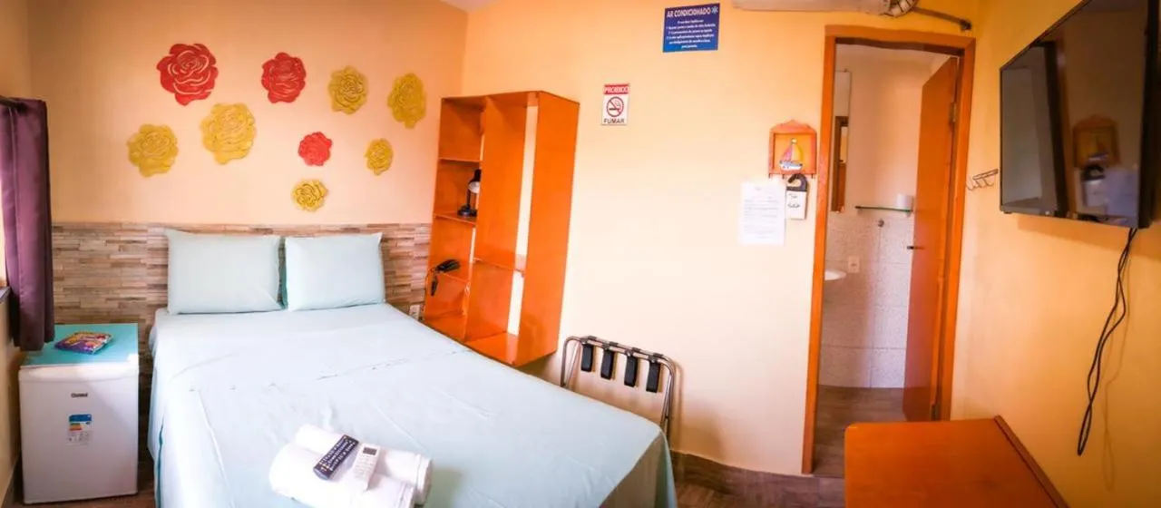 Bed in Pousada Solarium UNIDADE 1 ECONOMICA-BÁSICA