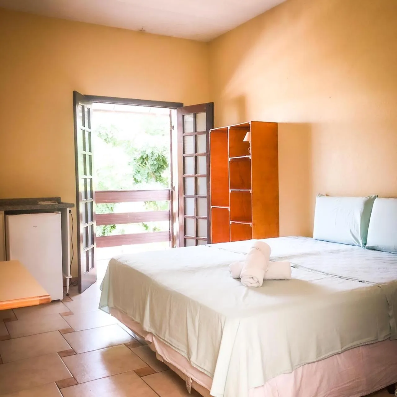 Bed in Pousada Solarium UNIDADE 1 ECONOMICA-BÁSICA